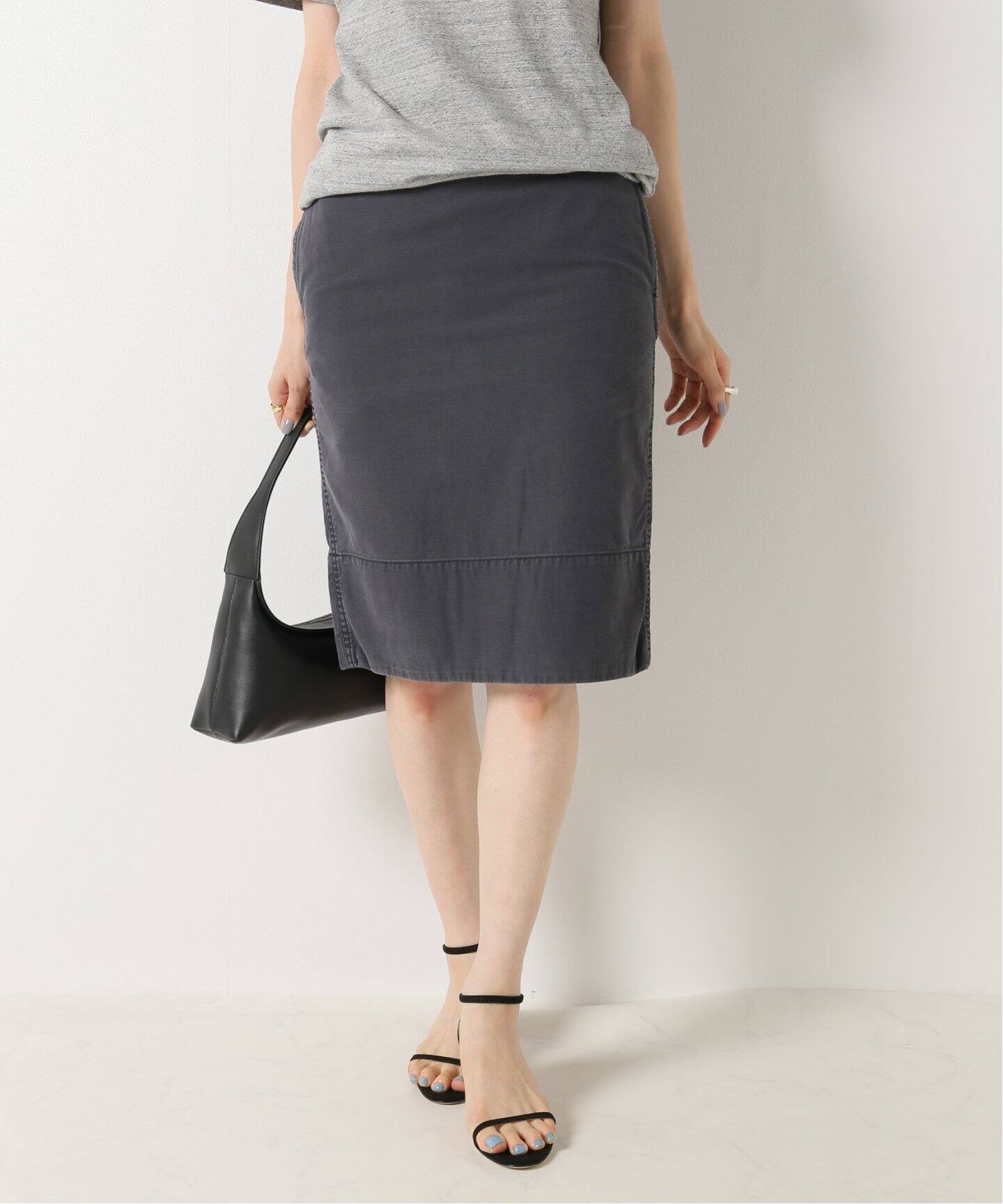 MADISONBLUE/マディソンブルー】SOFIE BACK SATINタイトスカート（ひざ  