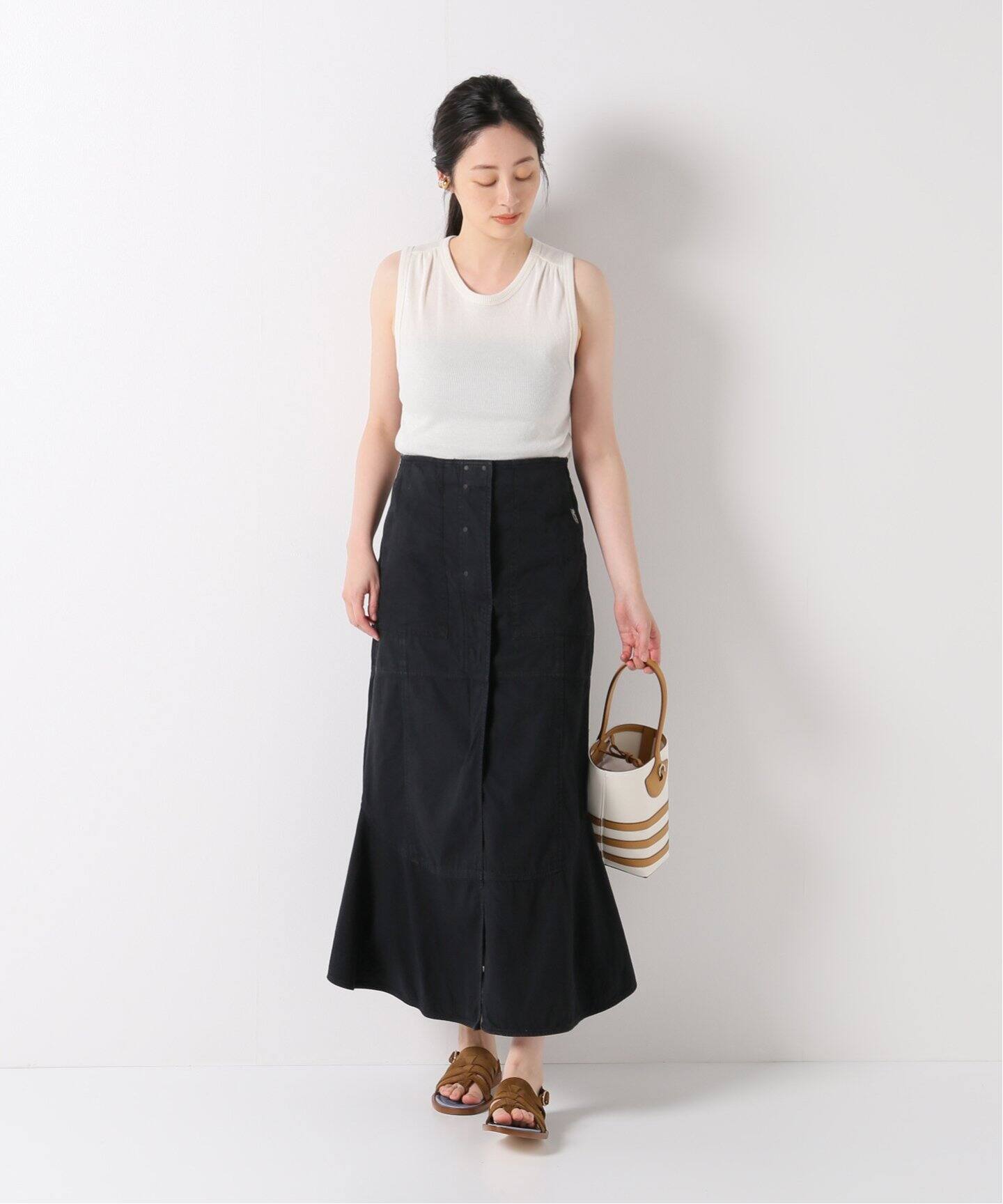 PHOTOCOPIEU/フォトコピュー】 リバーシブルスカート（ロング・マキシ 