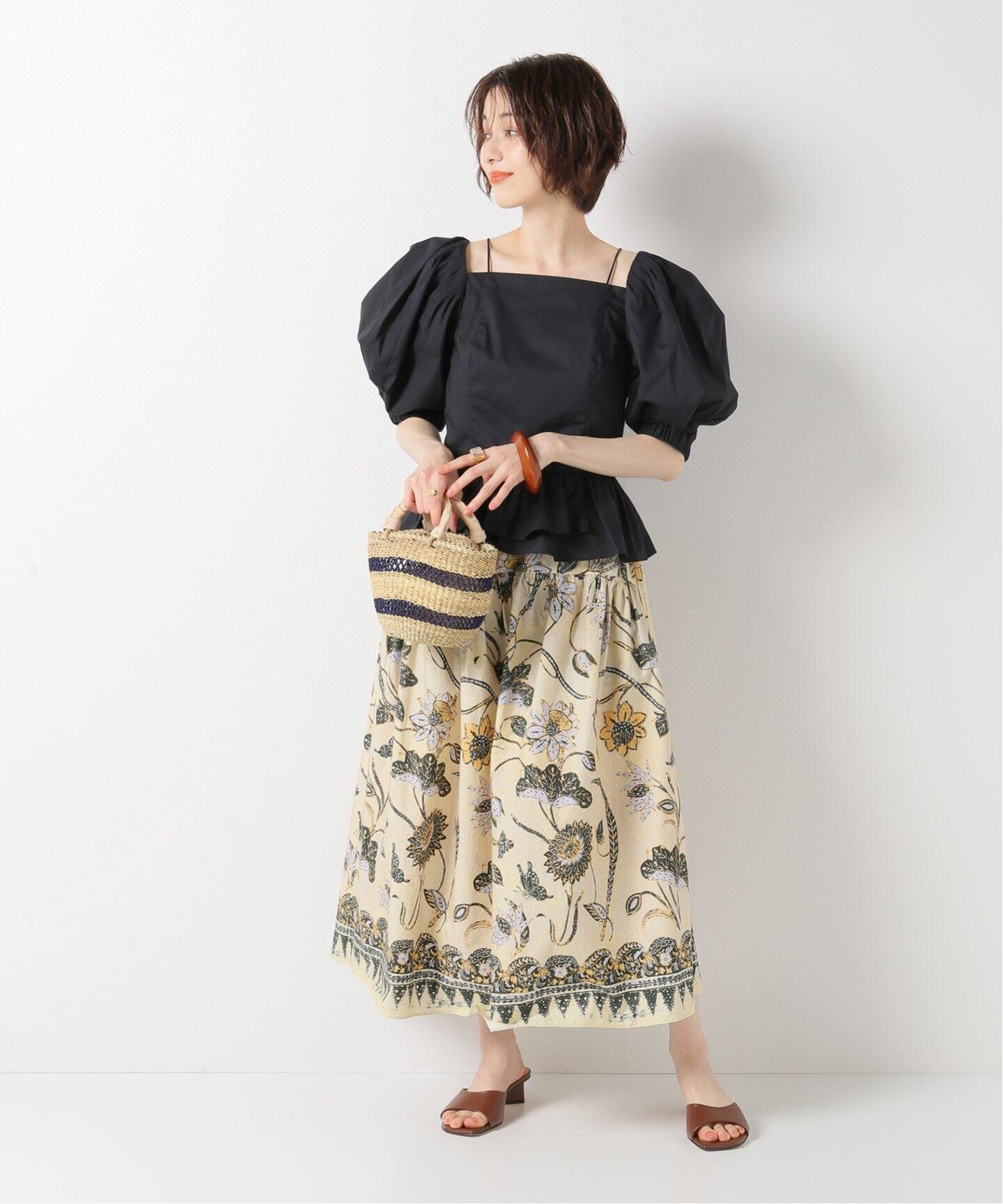 ULLA JOHNSON/ウラ ジョンソン】Iannaスカート（ロング・マキシ丈  