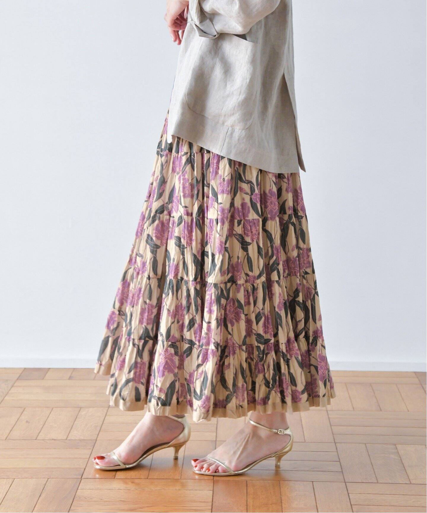 MARIHA/マリハ】草原の虹のスカート（ロング・マキシ丈スカート  