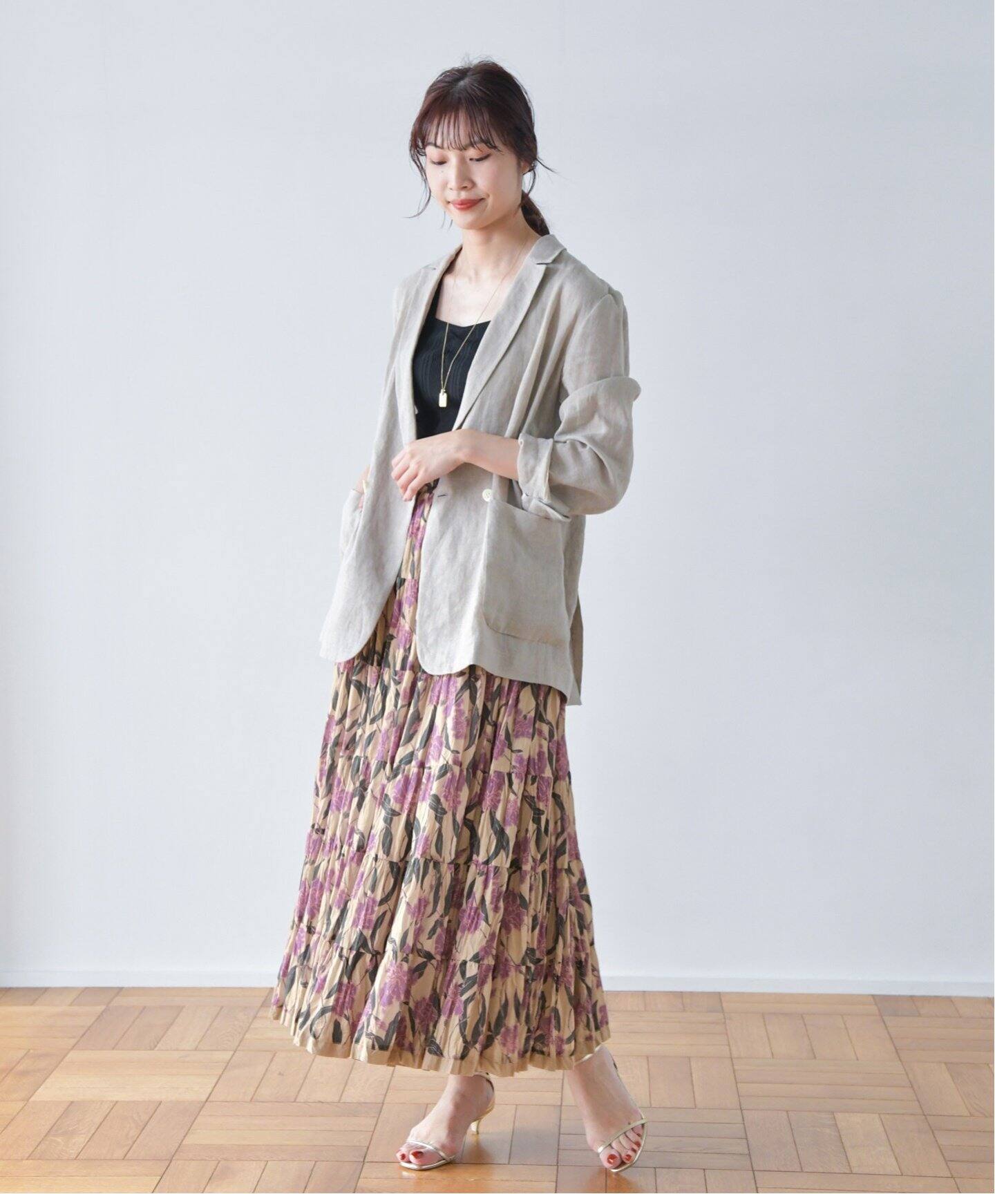 MARIHA/マリハ】草原の虹のスカート（ロング・マキシ丈スカート  