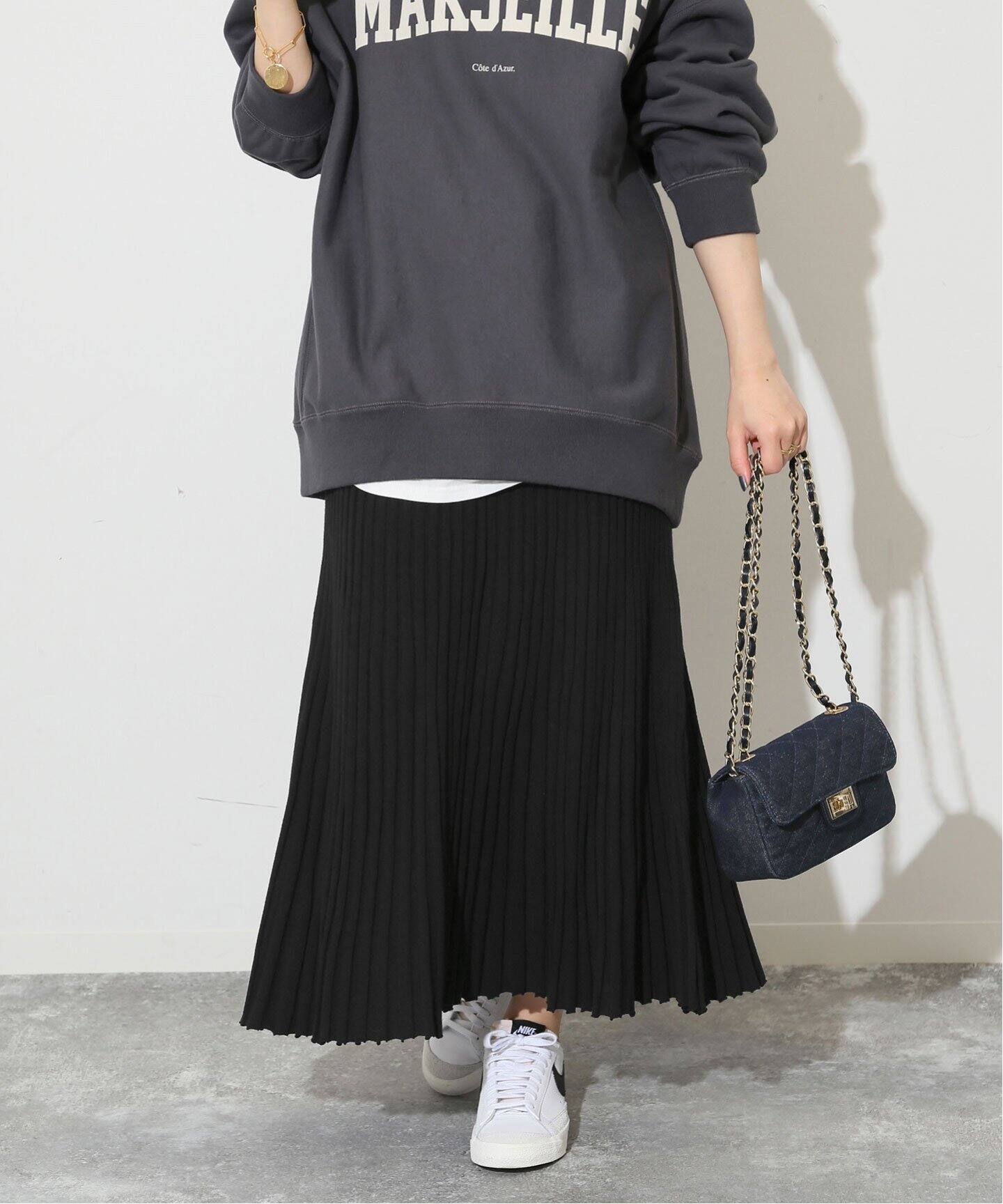 14Gニットプリーツスカート（ロング・マキシ丈スカート）｜SLOBE IENA  