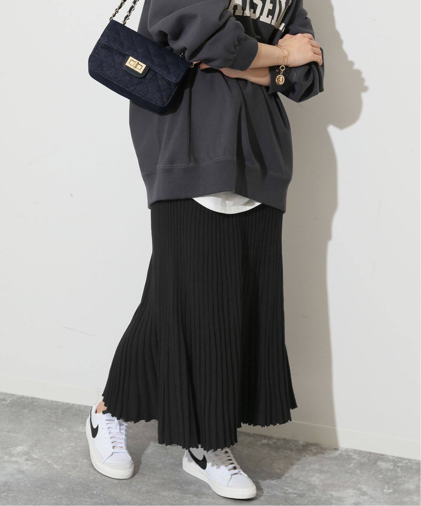 14Gニットプリーツスカート（ロング・マキシ丈スカート）｜SLOBE IENA  