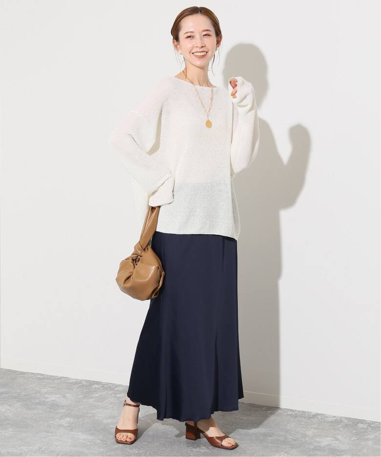 サテンマーメイドスカート（ロング・マキシ丈スカート）｜SLOBE IENA  