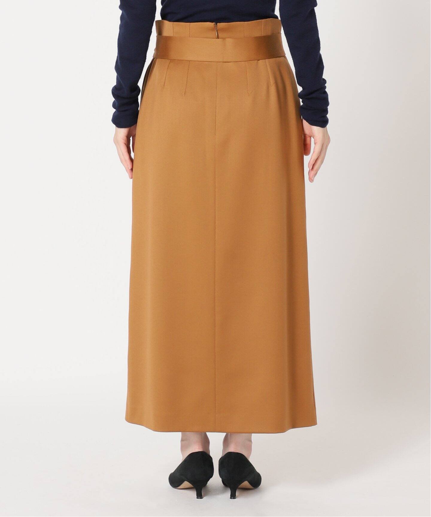 IENA LA BOUCLE ウールサテンタイトスカート（ひざ丈スカート）｜IENA 