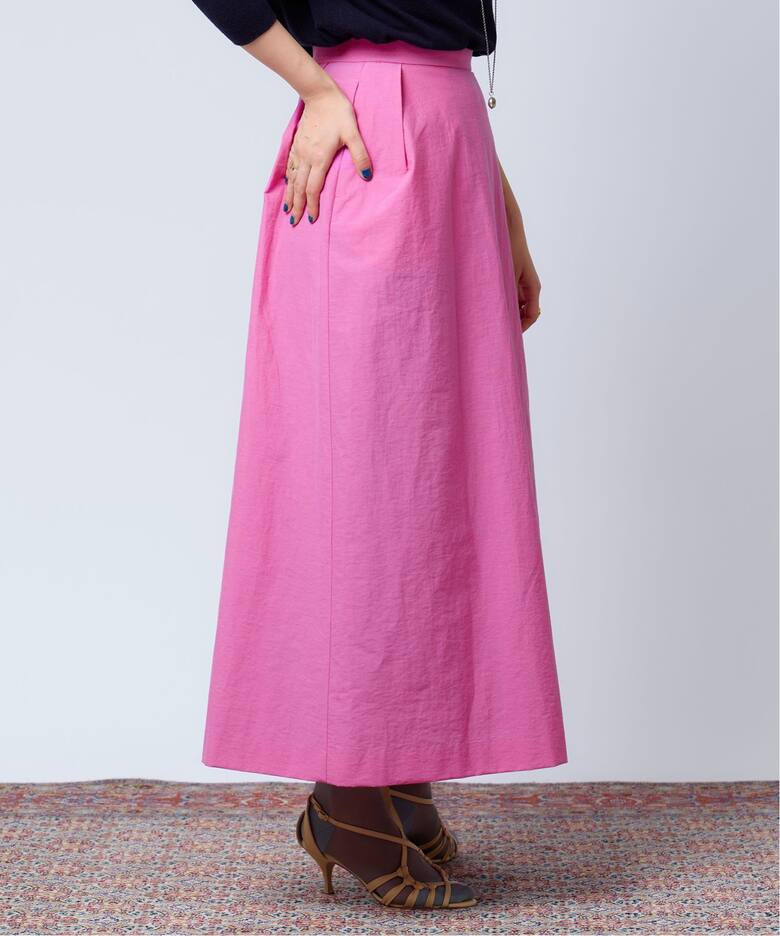 IENA LA BOUCLE C/PAクロス タックスカート（ロング・マキシ丈スカート 