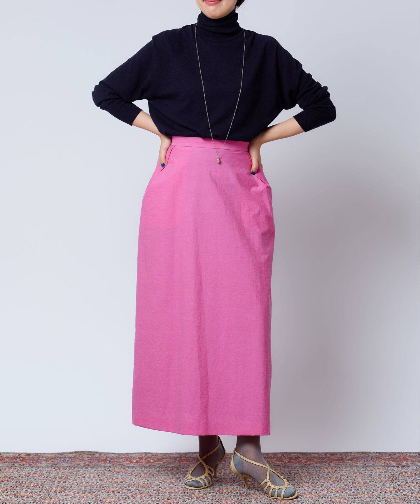 IENA LA BOUCLE C/PAクロス タックスカート（ロング・マキシ丈スカート 