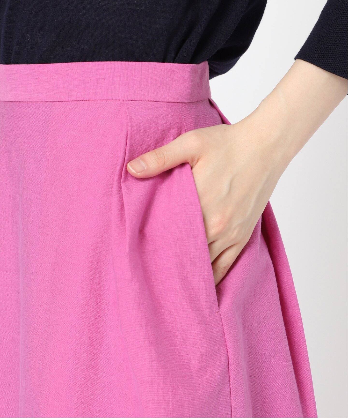 IENA LA BOUCLE C/PAクロス タックスカート（ロング・マキシ丈スカート 