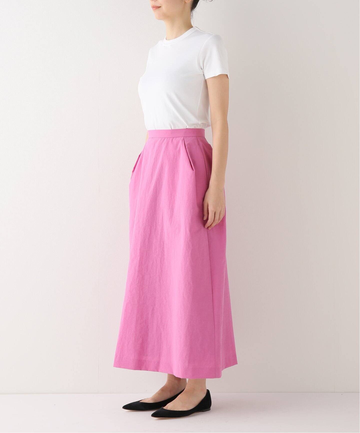 IENA LA BOUCLE C/PAクロス タックスカート（ロング・マキシ丈スカート 