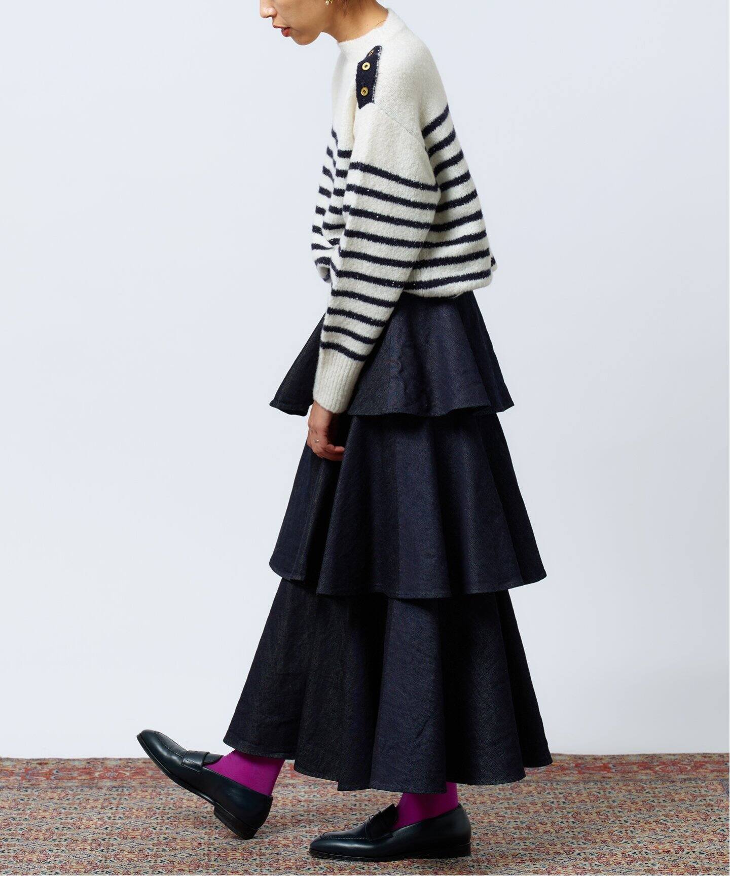 今季☆IENA LA BOUCLE WOOL BIGリボンスカート 