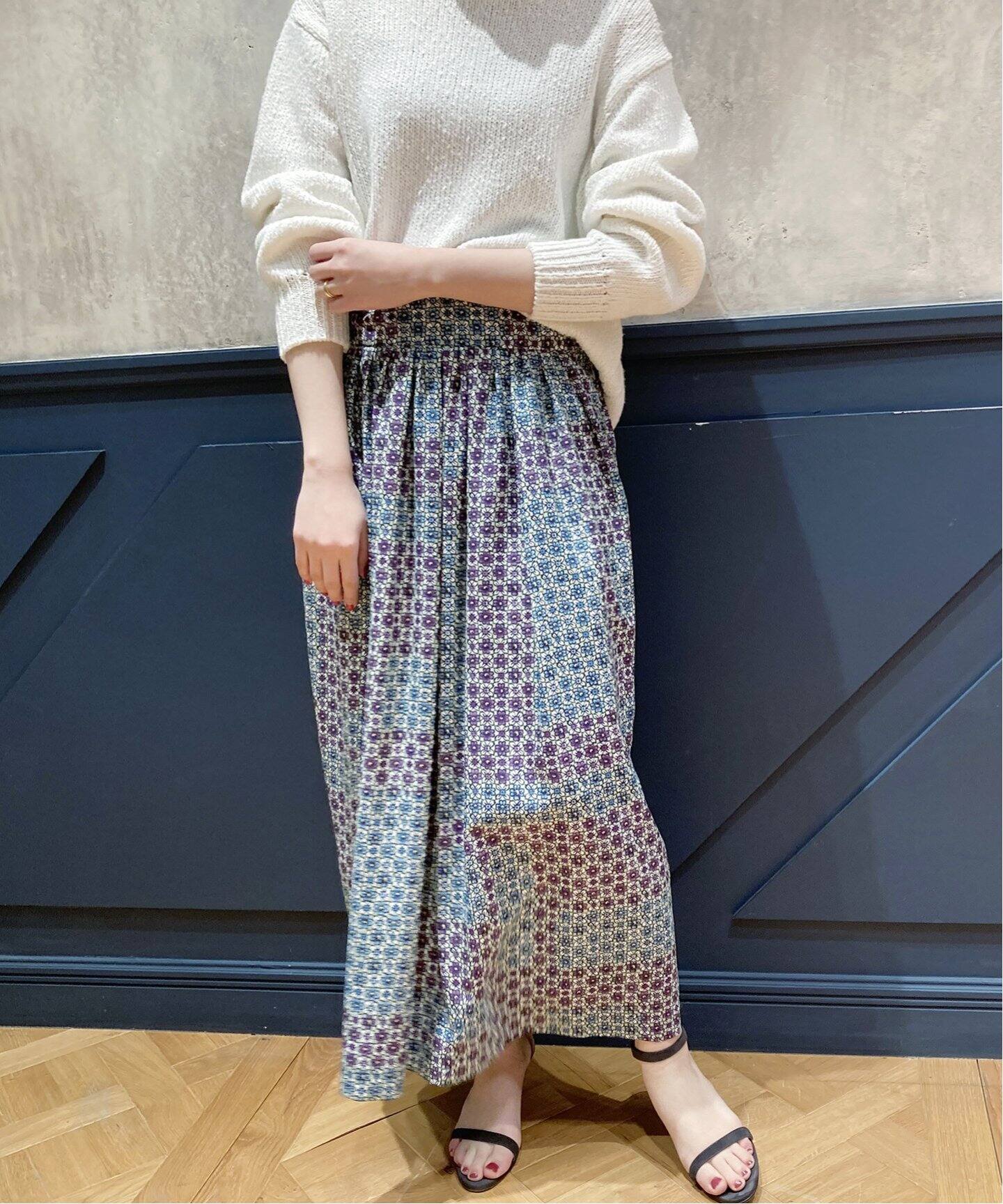 IENA LA BOUCLE フラワープリント スカート◇（その他スカート）｜IENA  