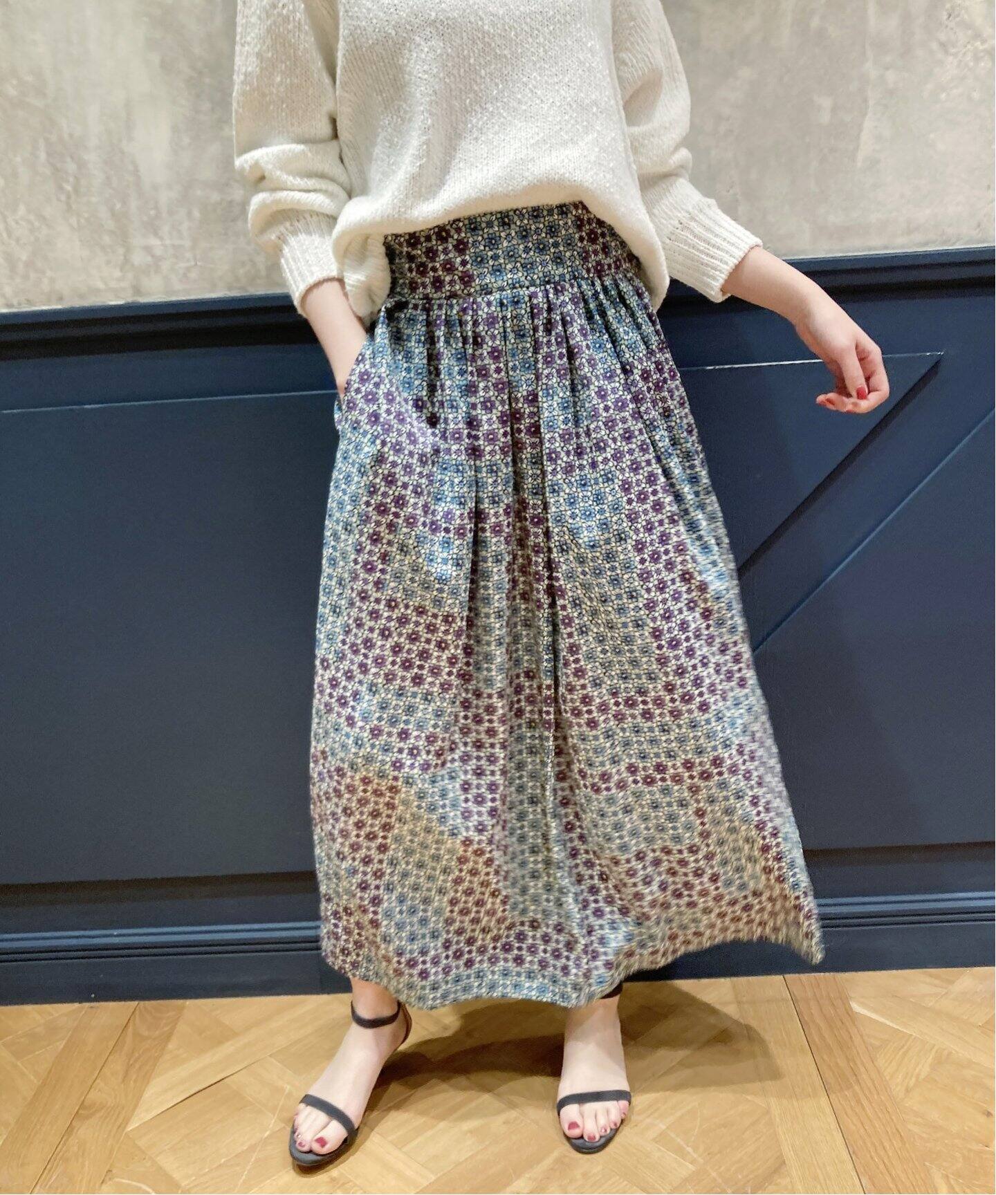 IENA LA BOUCLE フラワープリント スカート◇（その他スカート）｜IENA  