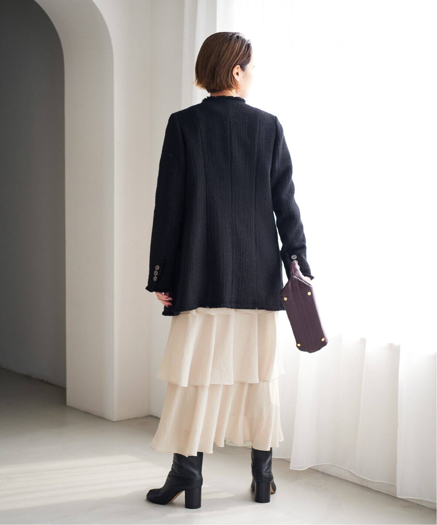 Georgette Tiered スカート（ロング・マキシ丈スカート）｜Plage  