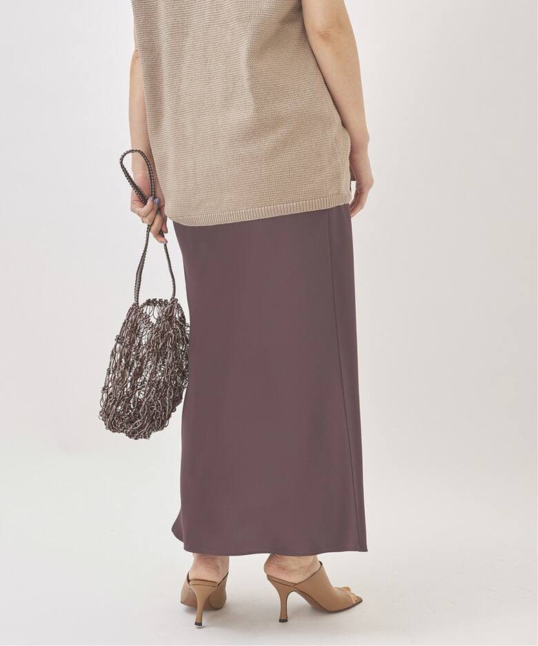 Satin Bias スカート◇（ロング・マキシ丈スカート）｜Plage  