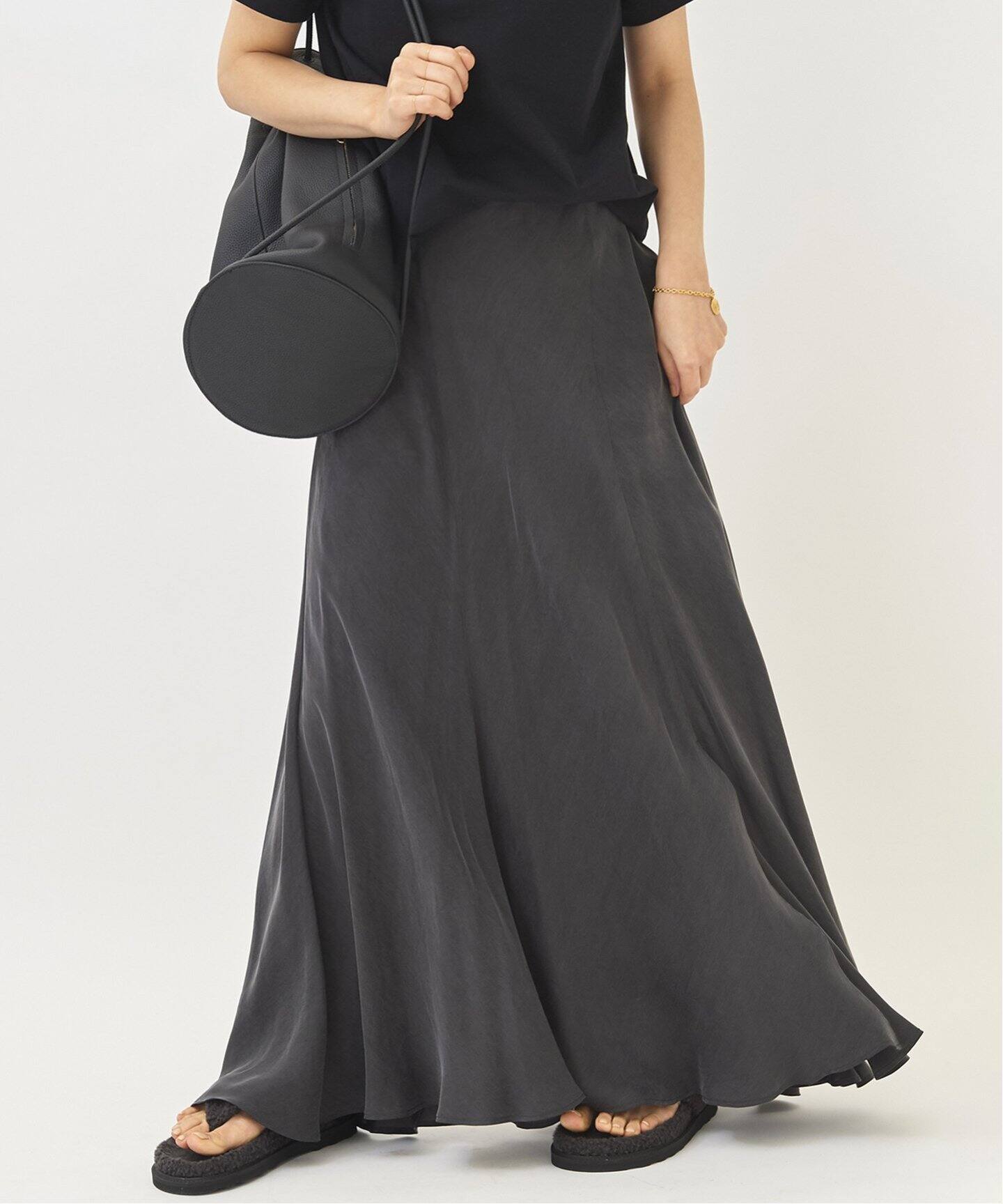 Fibril ギャザーロングスカート◇（ロング・マキシ丈スカート）｜Plage  