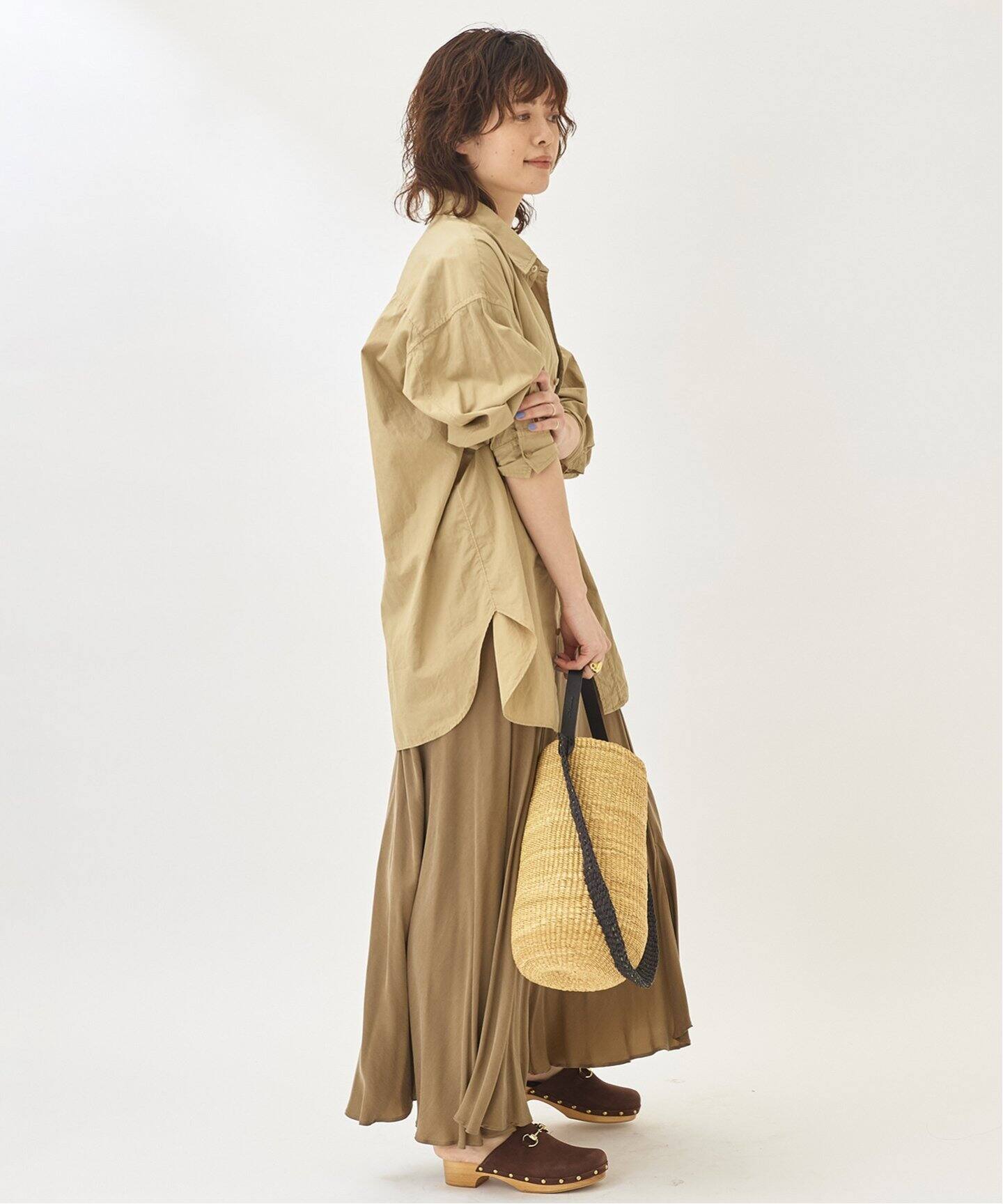 Fibril ギャザーロングスカート◇（ロング・マキシ丈スカート）｜Plage  