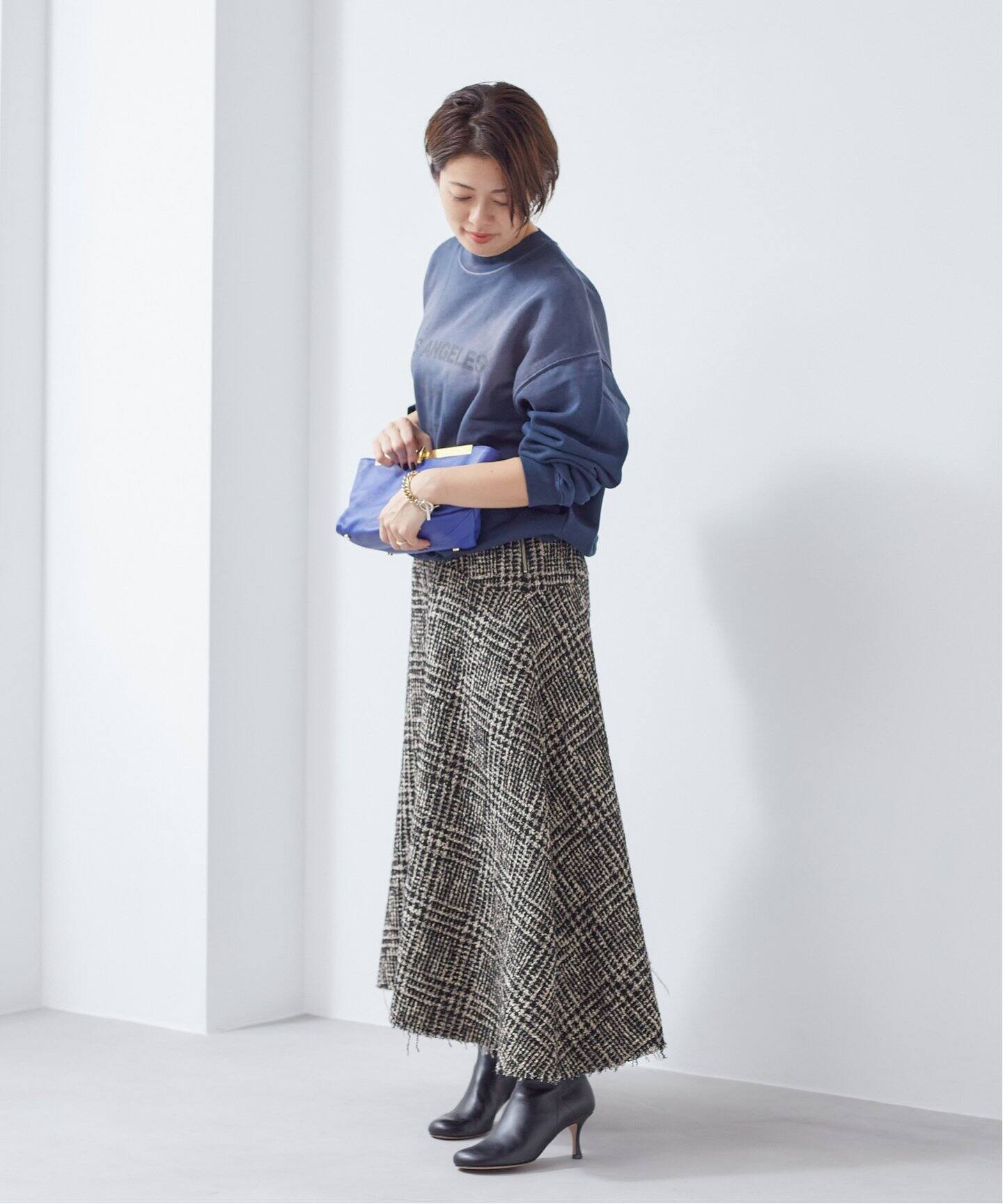 Tweed Midi スカート（ロング・マキシ丈スカート）｜Plage（プラージュ 