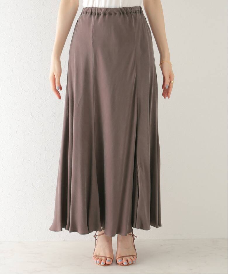 Washable Fibril ギャザーロングスカート（ロング・マキシ丈スカート  