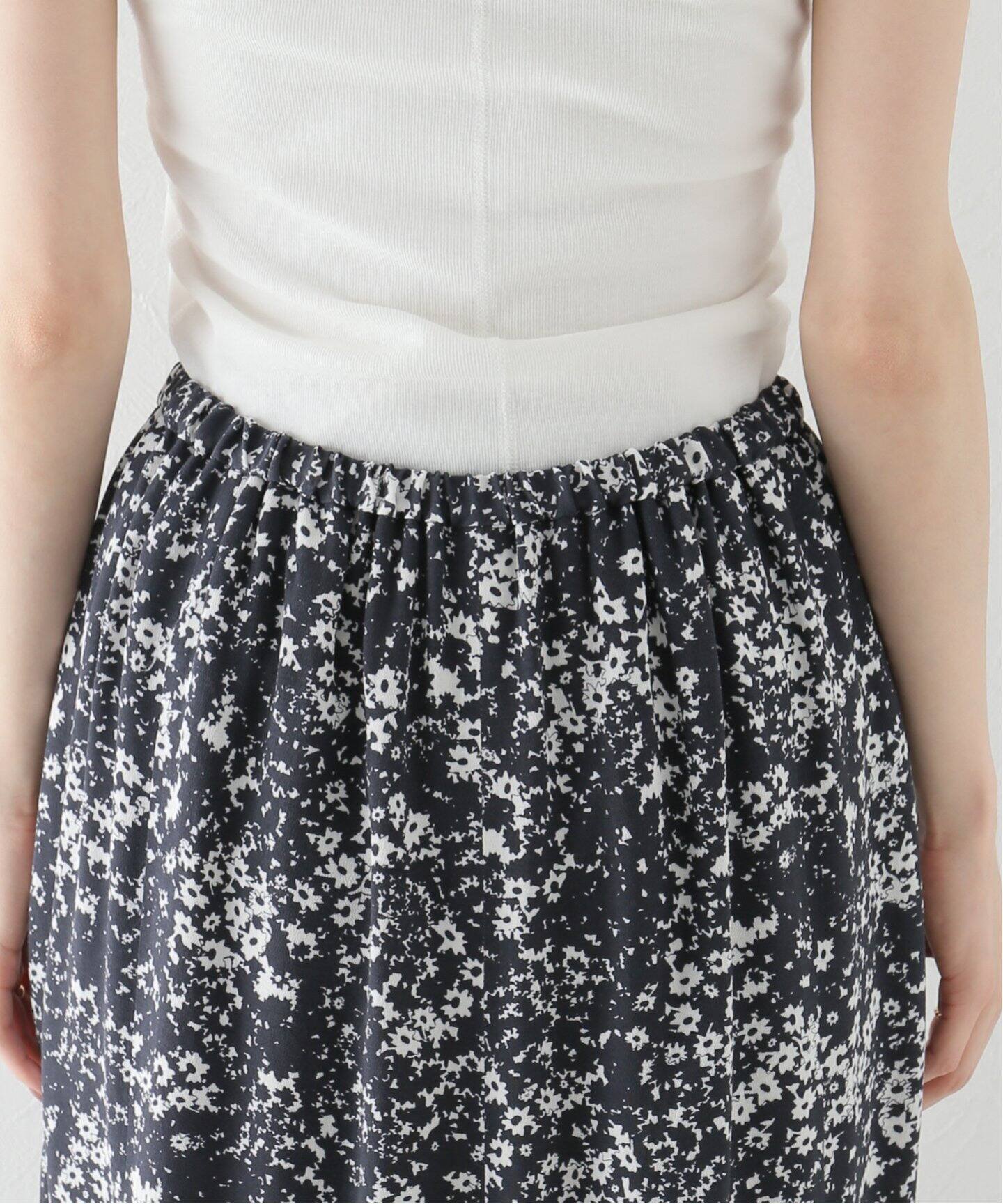 Contrast flower スカート◇（ロング・マキシ丈スカート）｜Plage  