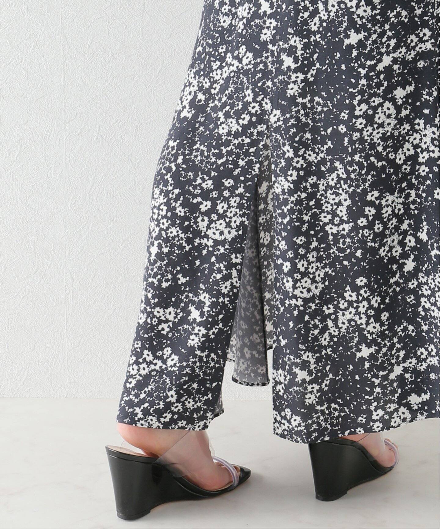 Contrast flower スカート◇（ロング・マキシ丈スカート）｜Plage  