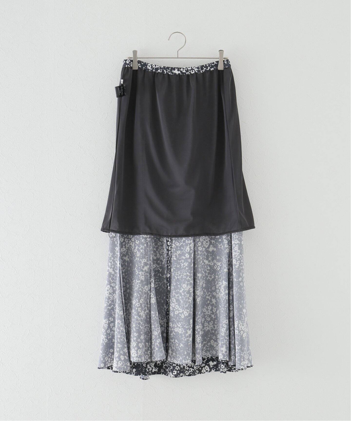 Contrast flower スカート◇（ロング・マキシ丈スカート）｜Plage  