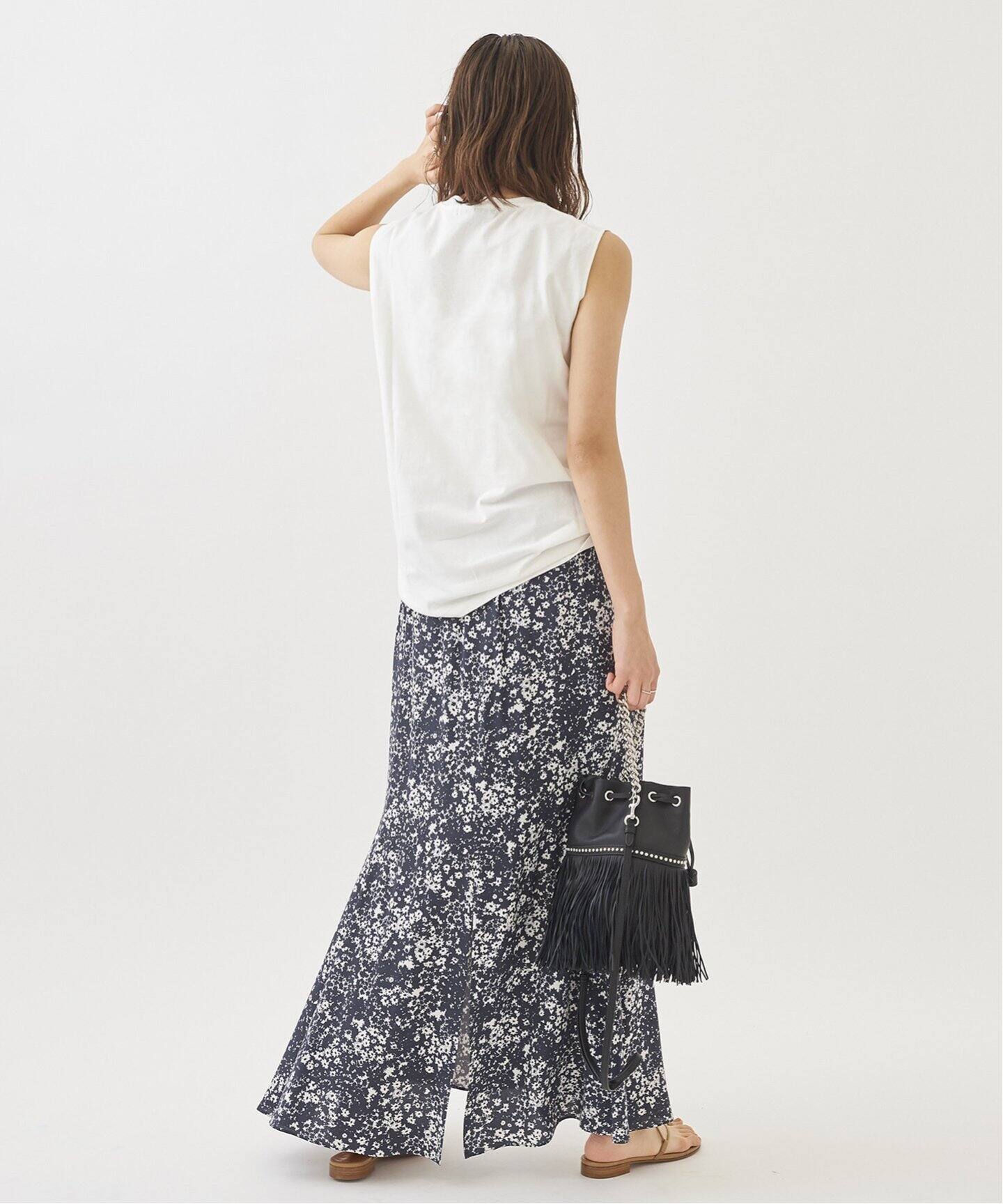 Contrast flower スカート◇（ロング・マキシ丈スカート）｜Plage  