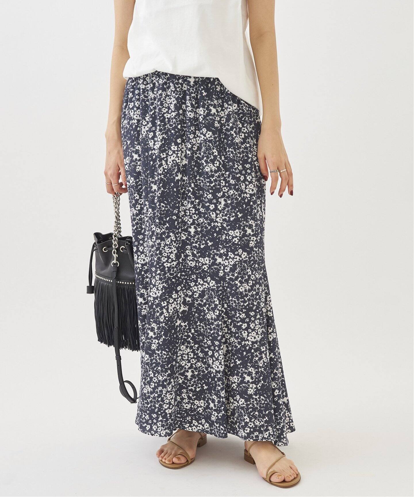 Plage Contrast flower スカート 花柄 2022ss 