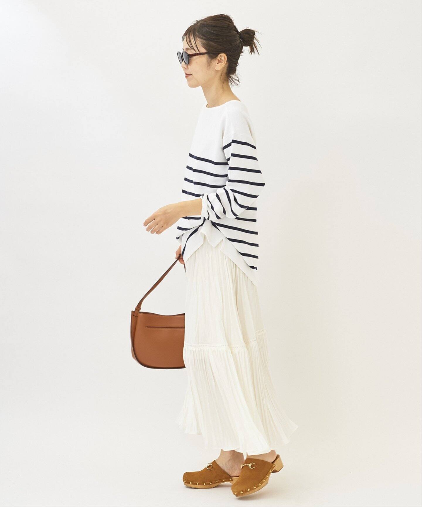 ワッシャーティアードスカート◇（ロング・マキシ丈スカート）｜Plage  