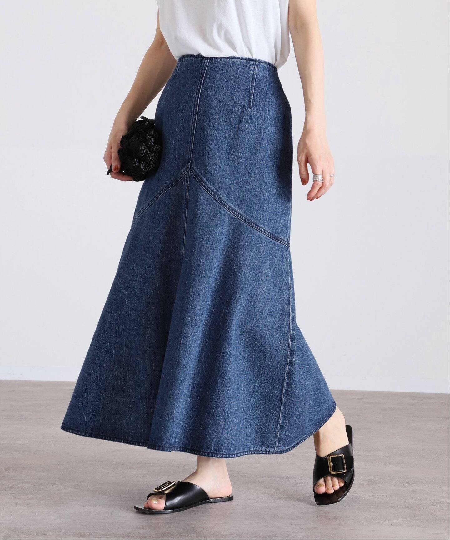 ◇ ◎ VERMEIL par iena ヴェルメイユ パー イエナ 膝下丈 フレア  