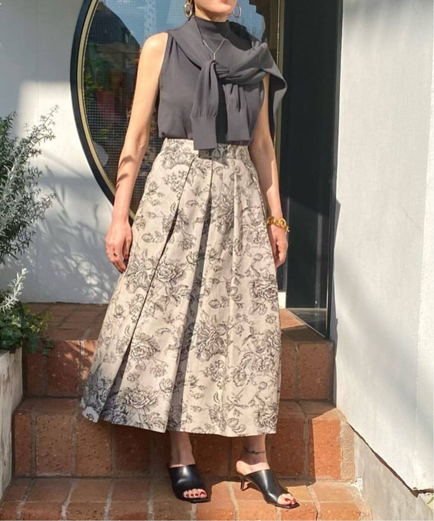 リネントワルドジュイ タックスカート（ロング・マキシ丈スカート  