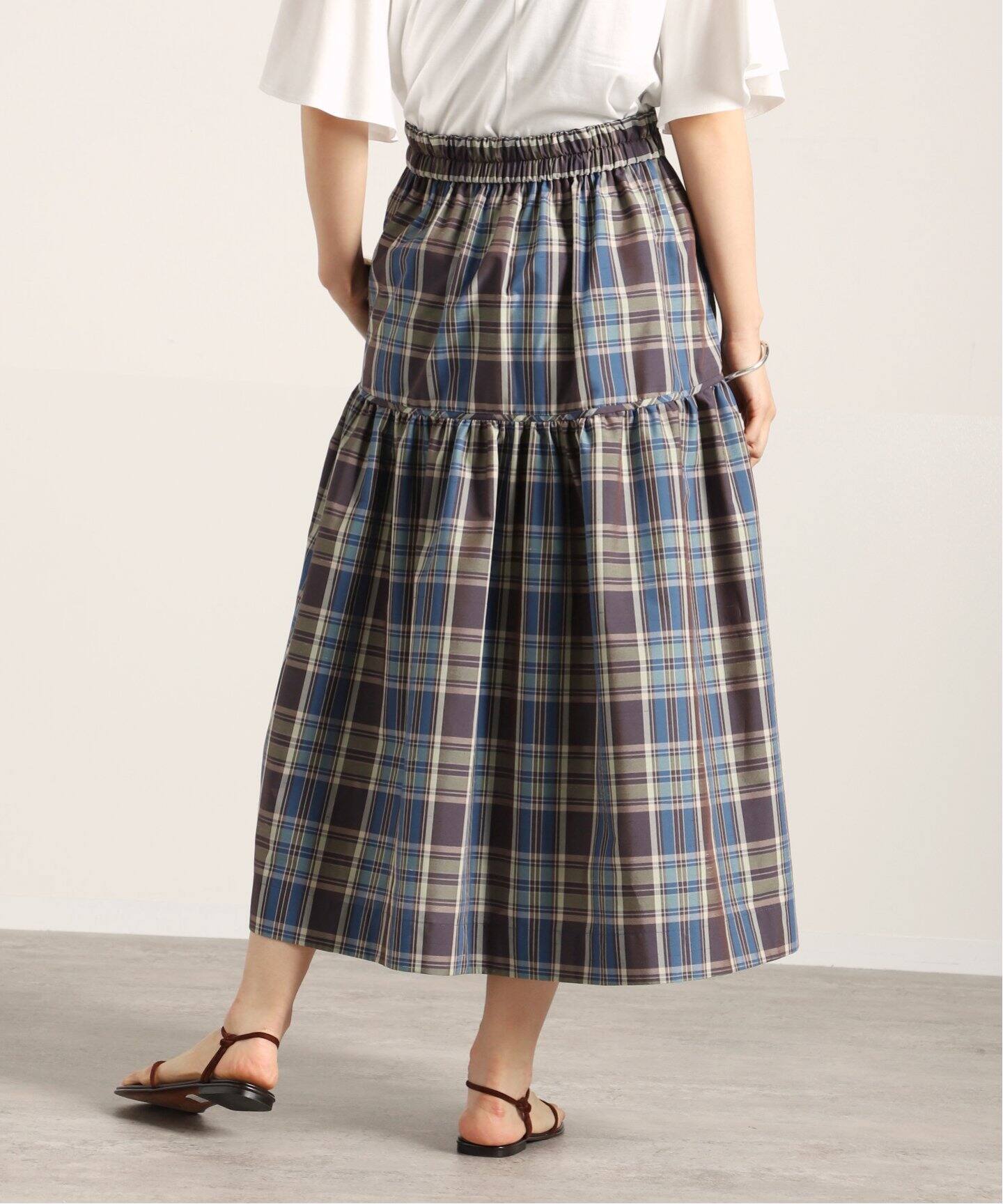 ブルーマドラス タフタロングスカート（その他スカート）｜VERMEIL par  