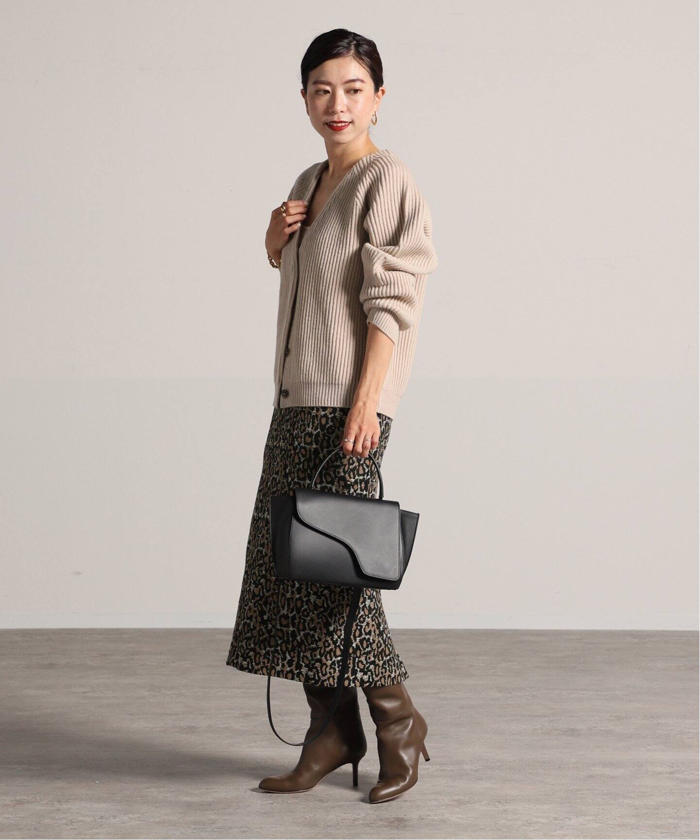 レオパードジャガードタイトスカート（その他スカート）｜VERMEIL par  