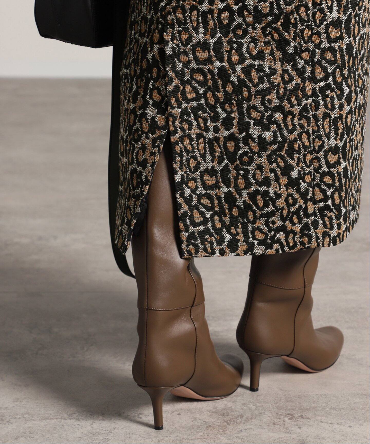 レオパードジャガードタイトスカート（その他スカート）｜VERMEIL par  