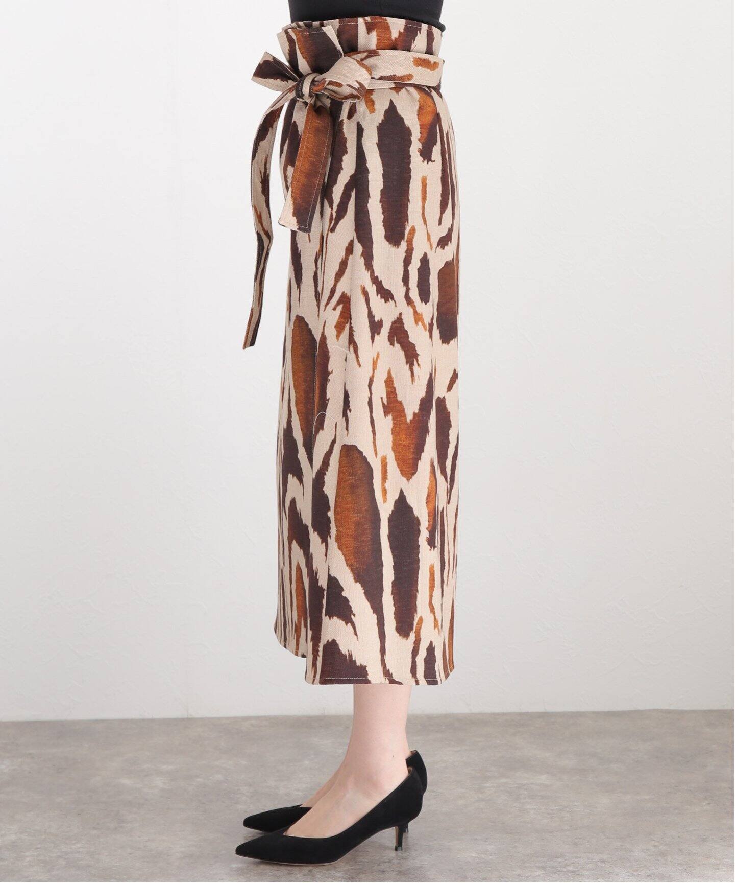 PIERRE-LOUIS MASCIA/ピエールルイマーシャ】ラップスカート（ひざ丈  