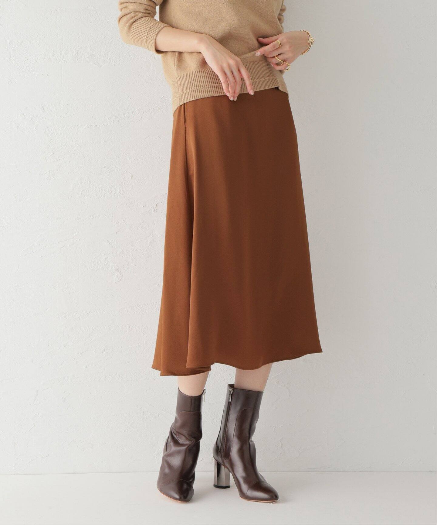 ROCHAS/ロシャス】SATIN スカート（ひざ丈スカート）｜VERMEIL par 