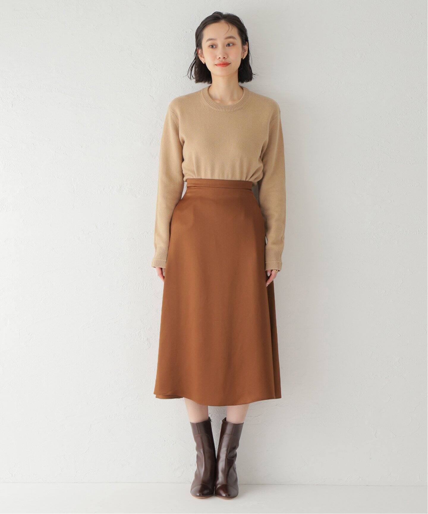 ROCHAS/ロシャス】SATIN スカート（ひざ丈スカート）｜VERMEIL par  