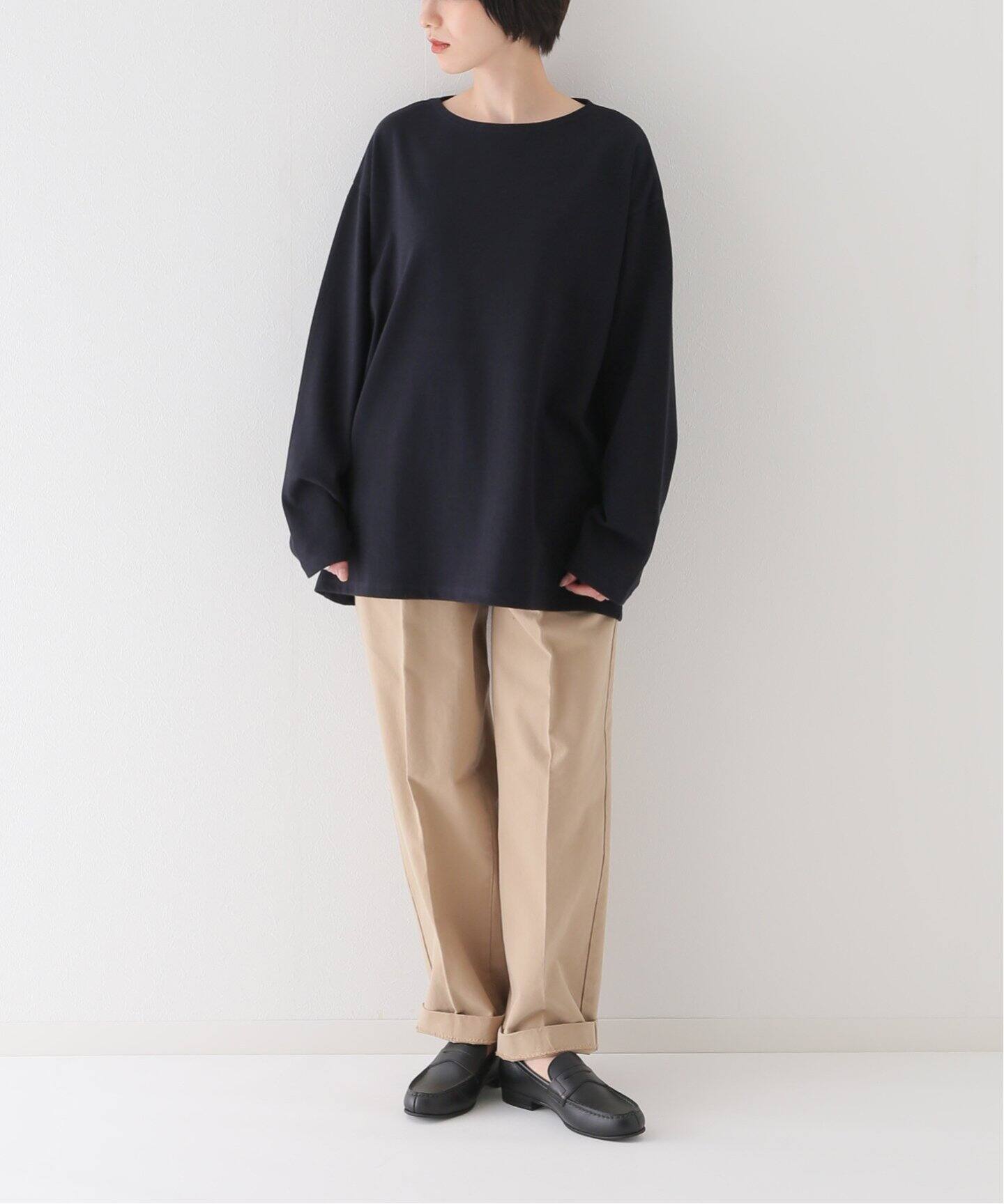 LE / エルイー】WIDE BOATNECK（Tシャツ／カットソー）｜L