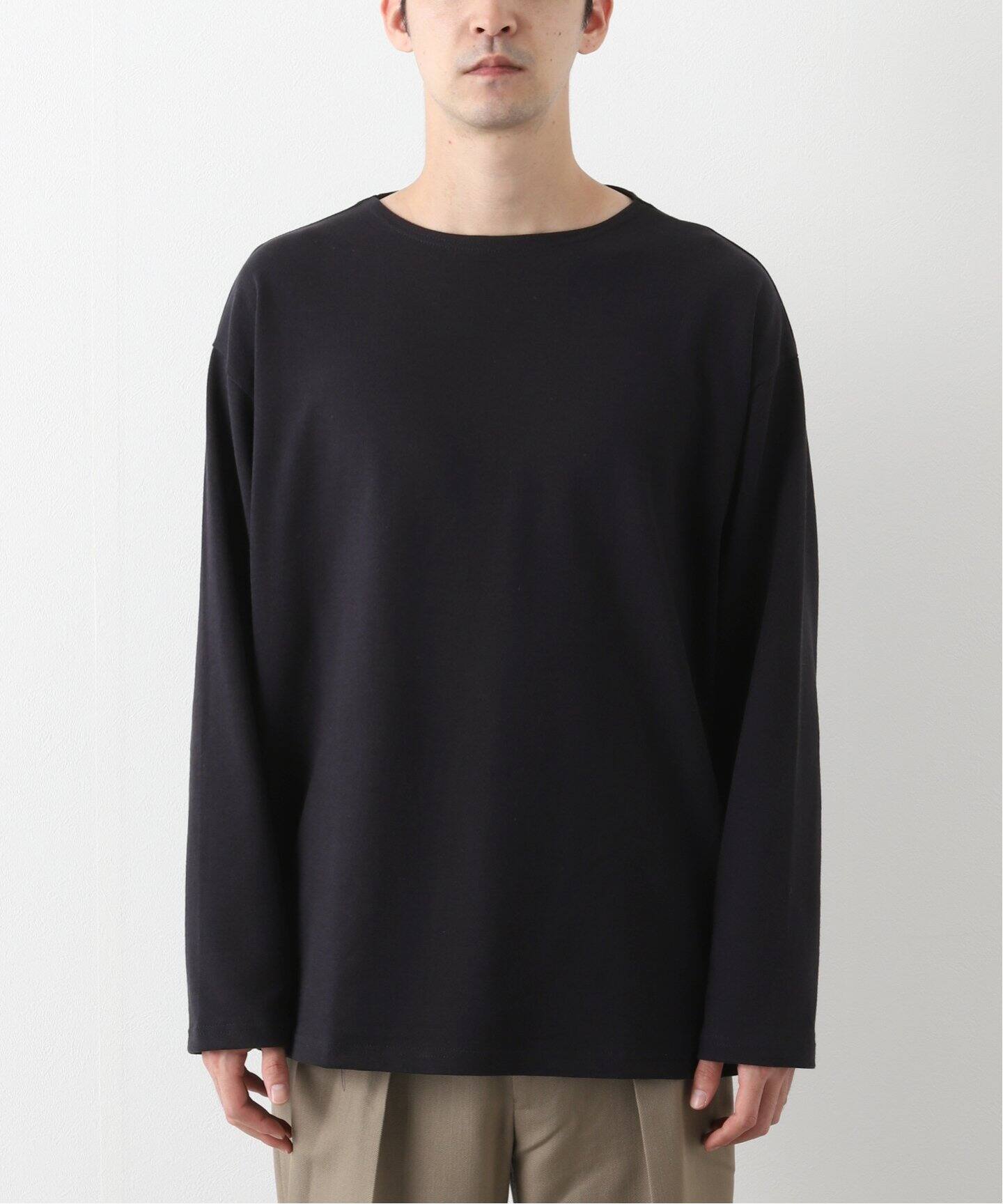 LE / エルイー】WIDE バスクシャツ（Tシャツ／カットソー）｜L