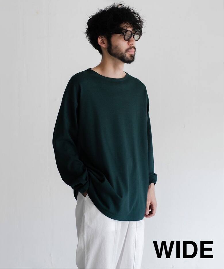 LE / エルイー】WIDE バスクシャツ（Tシャツ／カットソー）｜L