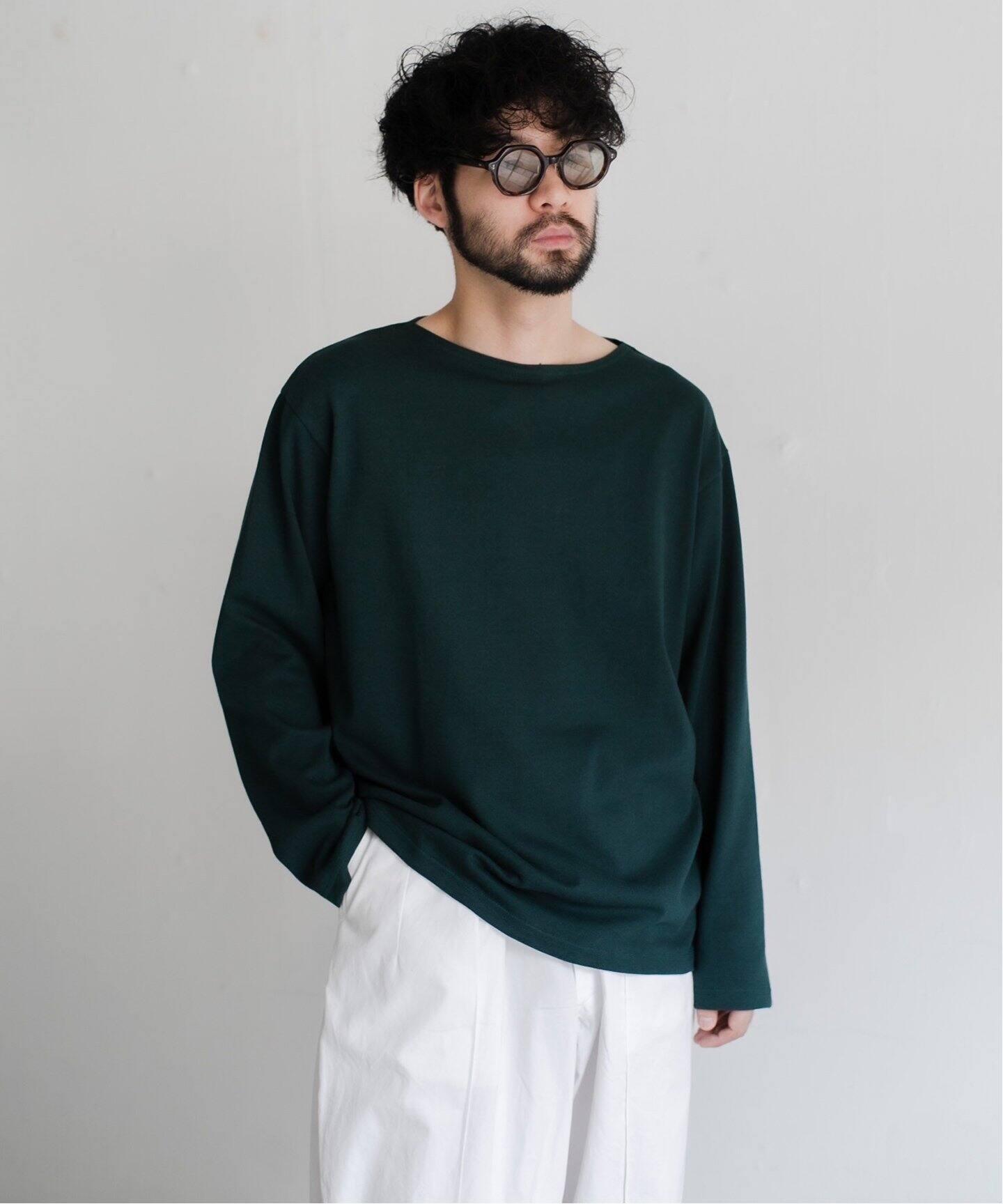 LE / エルイー】STANDARD バスクシャツ（Tシャツ／カットソー）｜L 