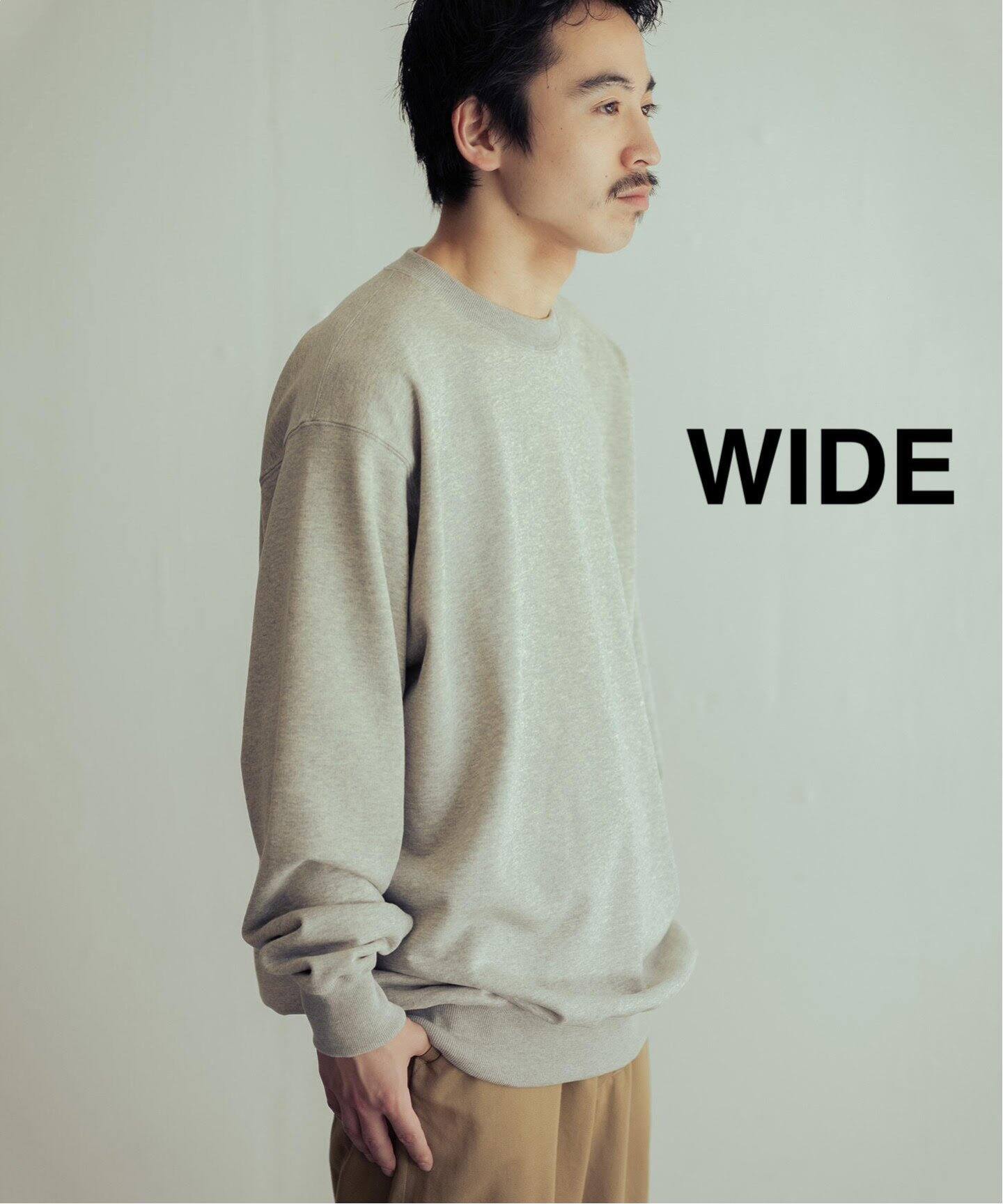 LE / エルイー】 WIDE スウェット（Tシャツ／カットソー）｜L