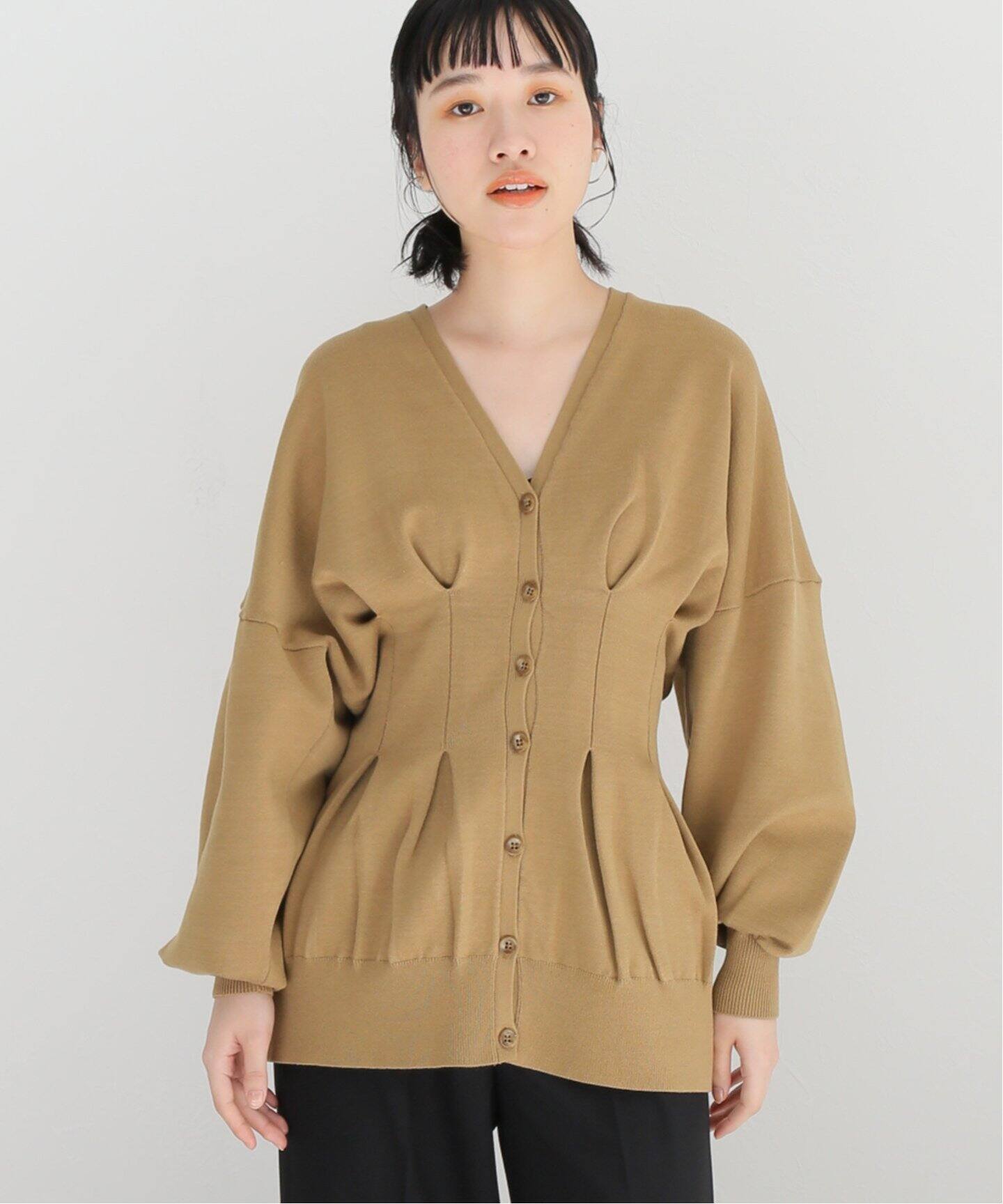 CLANE/クラネ】WAIST SHAPE DOLMAN CARDIGAN 