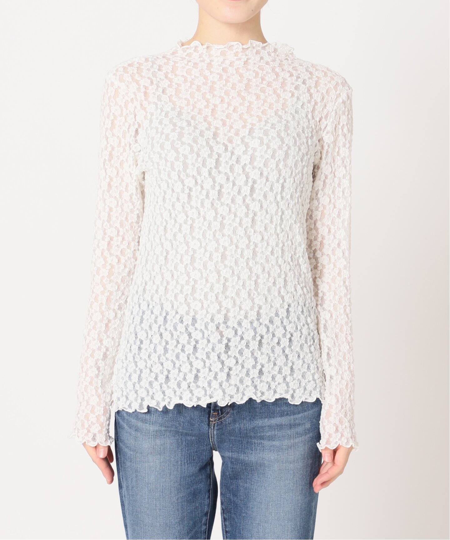 ストレッチレースハイネックプルオーバー La Totalite ラ トータリテ 公式のファッション通販 Baycrew S Store