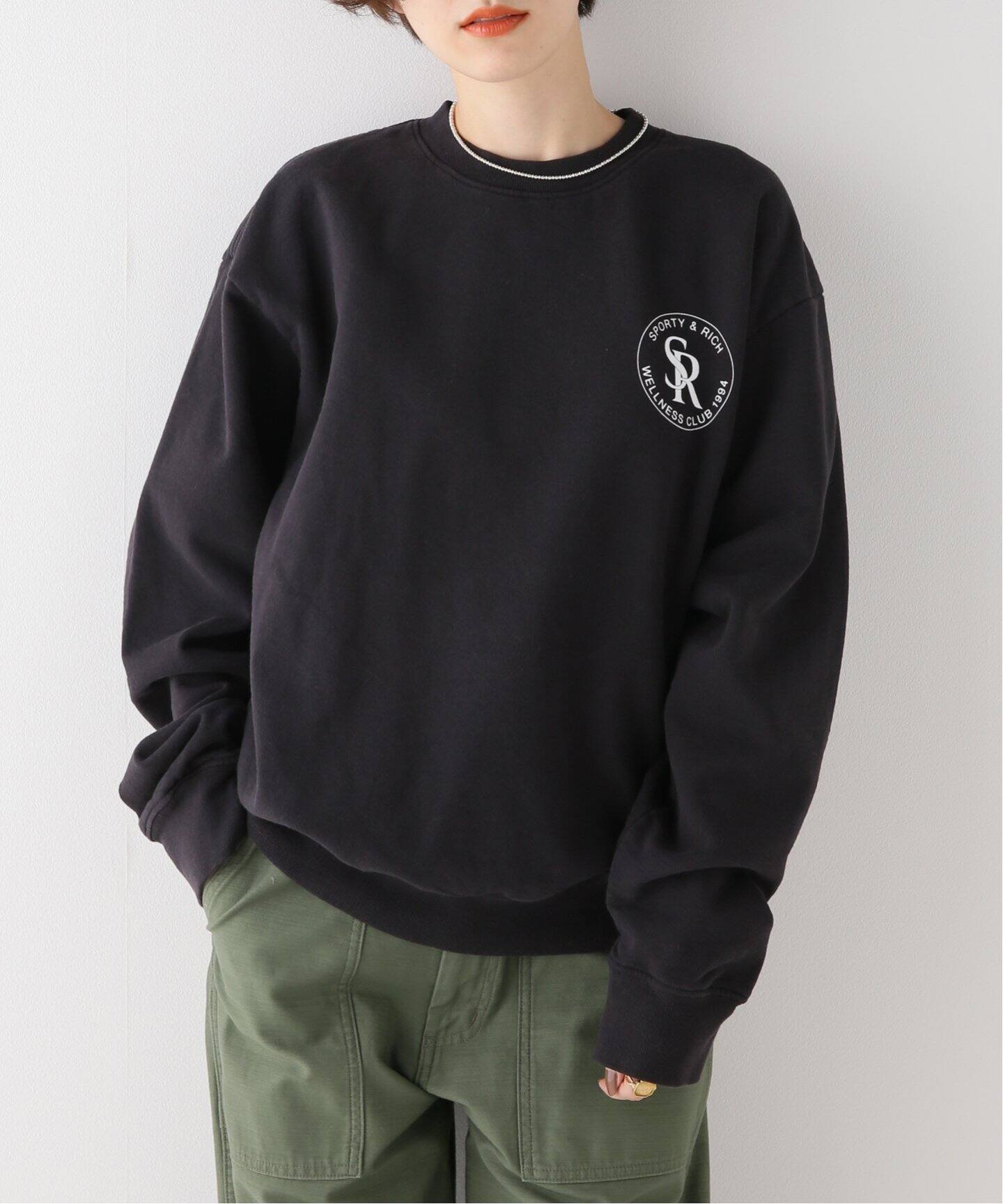 Sporty & Rich / スポーティーアンドリッチ】 SR CREWNECK（スウェット  