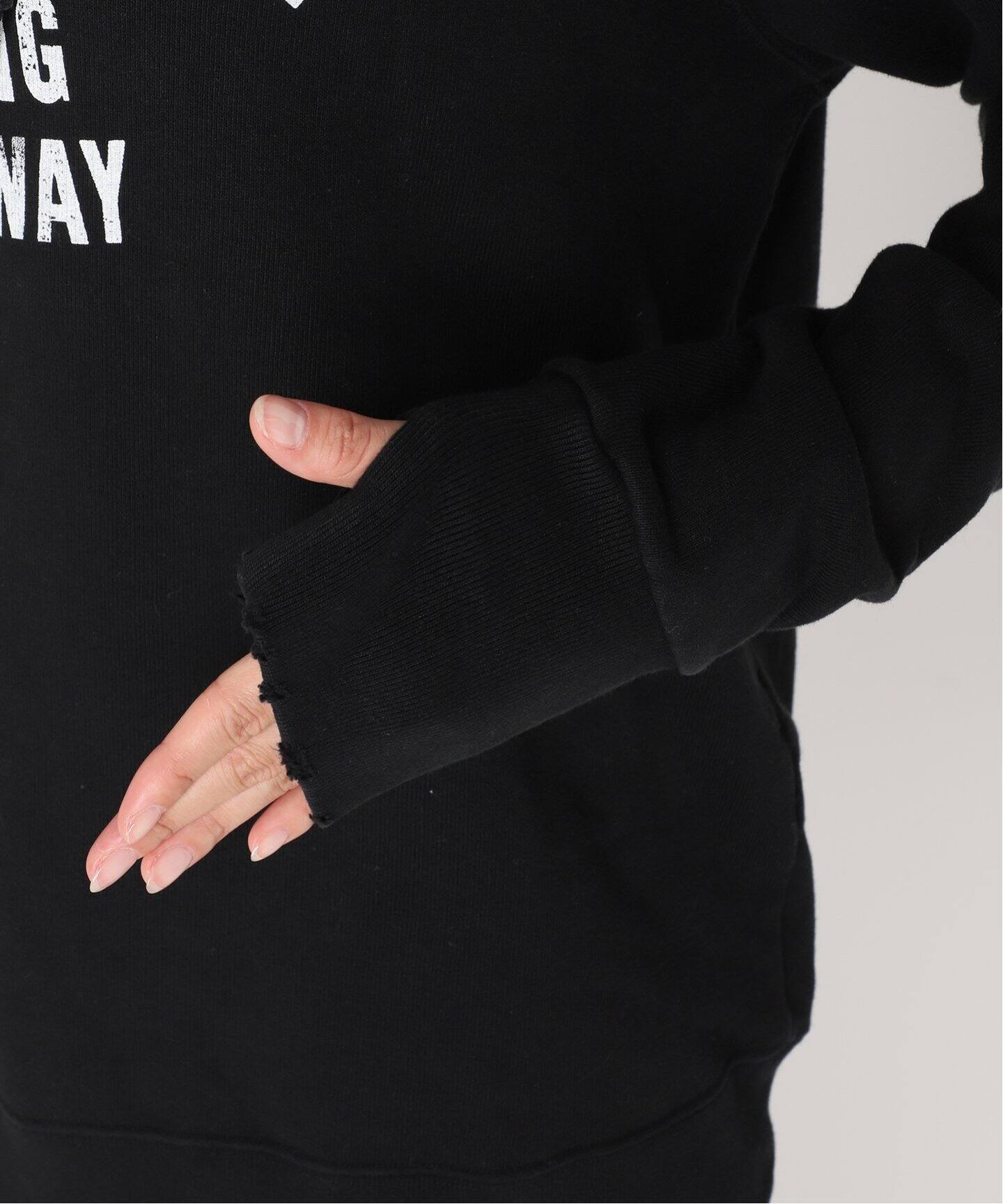 美品 FRAMeWORKブラックヴィンテージ裏毛ロゴスエット FRAMeWORK（フレームワーク）の「ヴィンテージ裏毛ロゴスエット