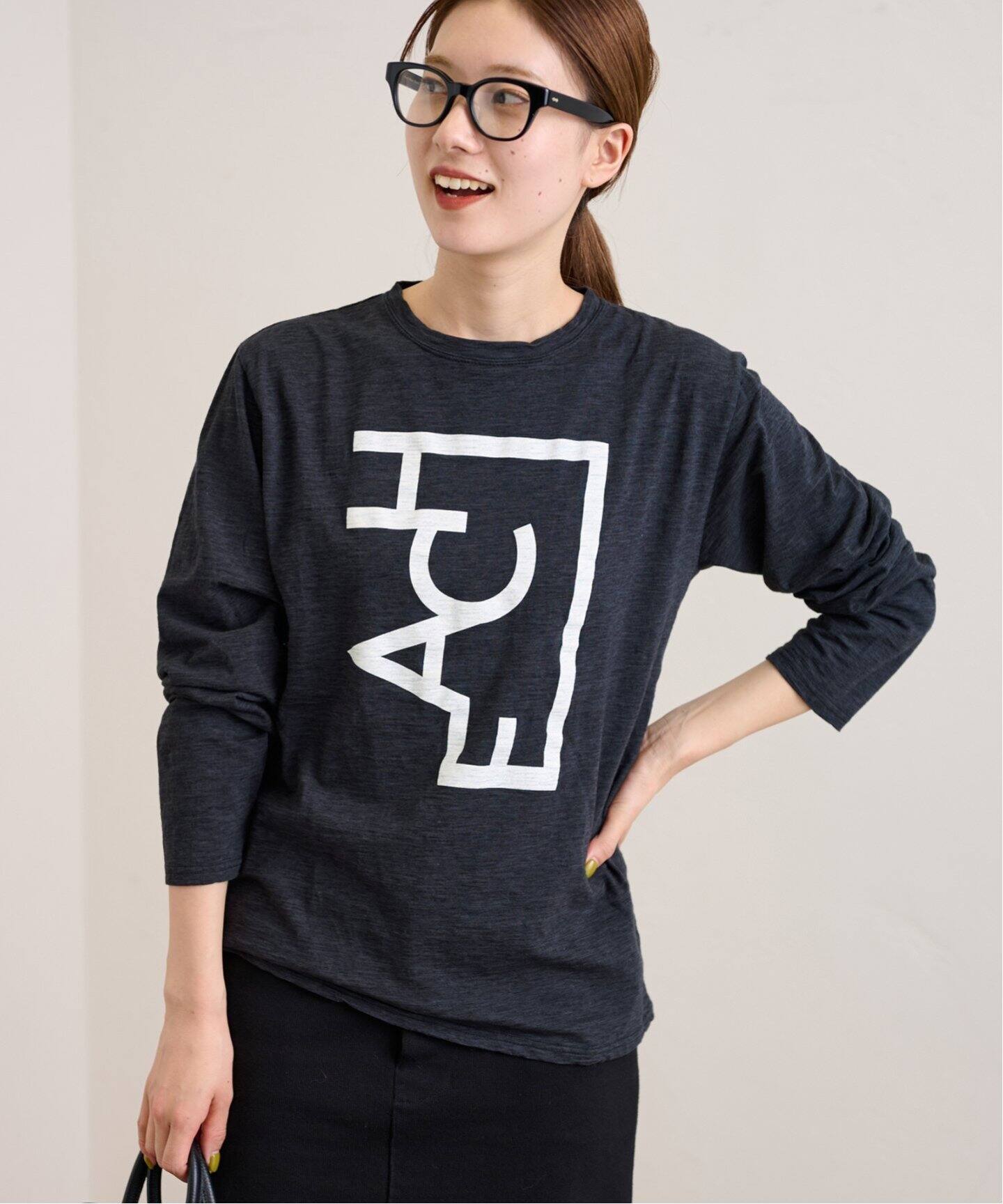 モノトーンロゴロンT（Tシャツ／カットソー）｜FRAMeWORK（フレーム 