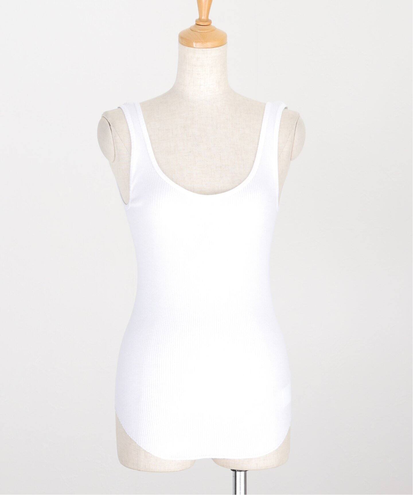 YLEVE】ORGANIC COTTONリブタンクトップ（Tシャツ／カットソー 