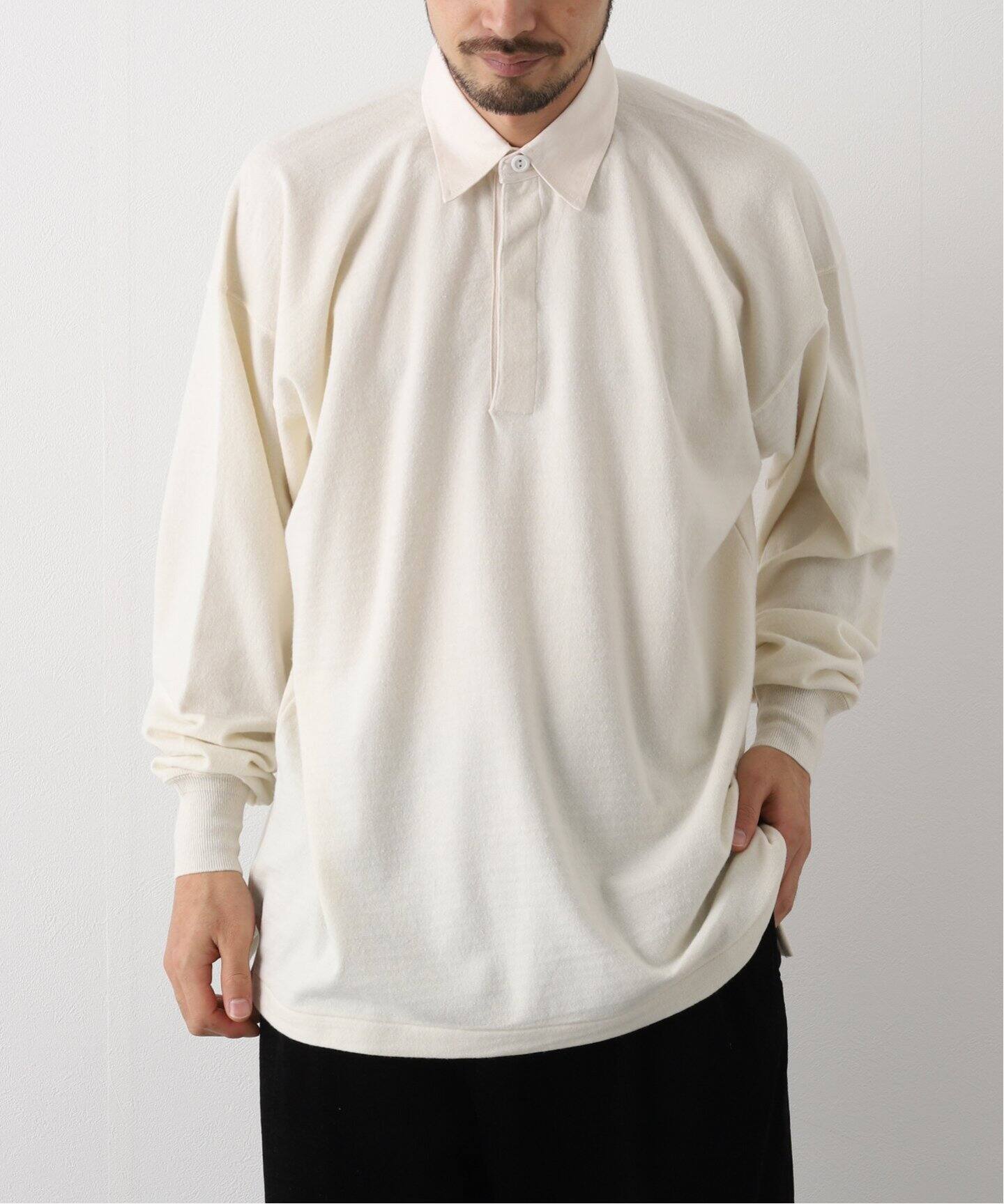 COMOLI / コモリ】 ウール ラグビーシャツ（Tシャツ／カットソー 