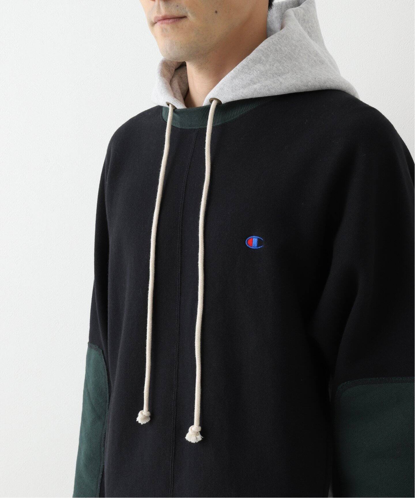 N.HOOLYWOOD × Champion】 NEW WEAVE フーデッドスウェットシャツ 