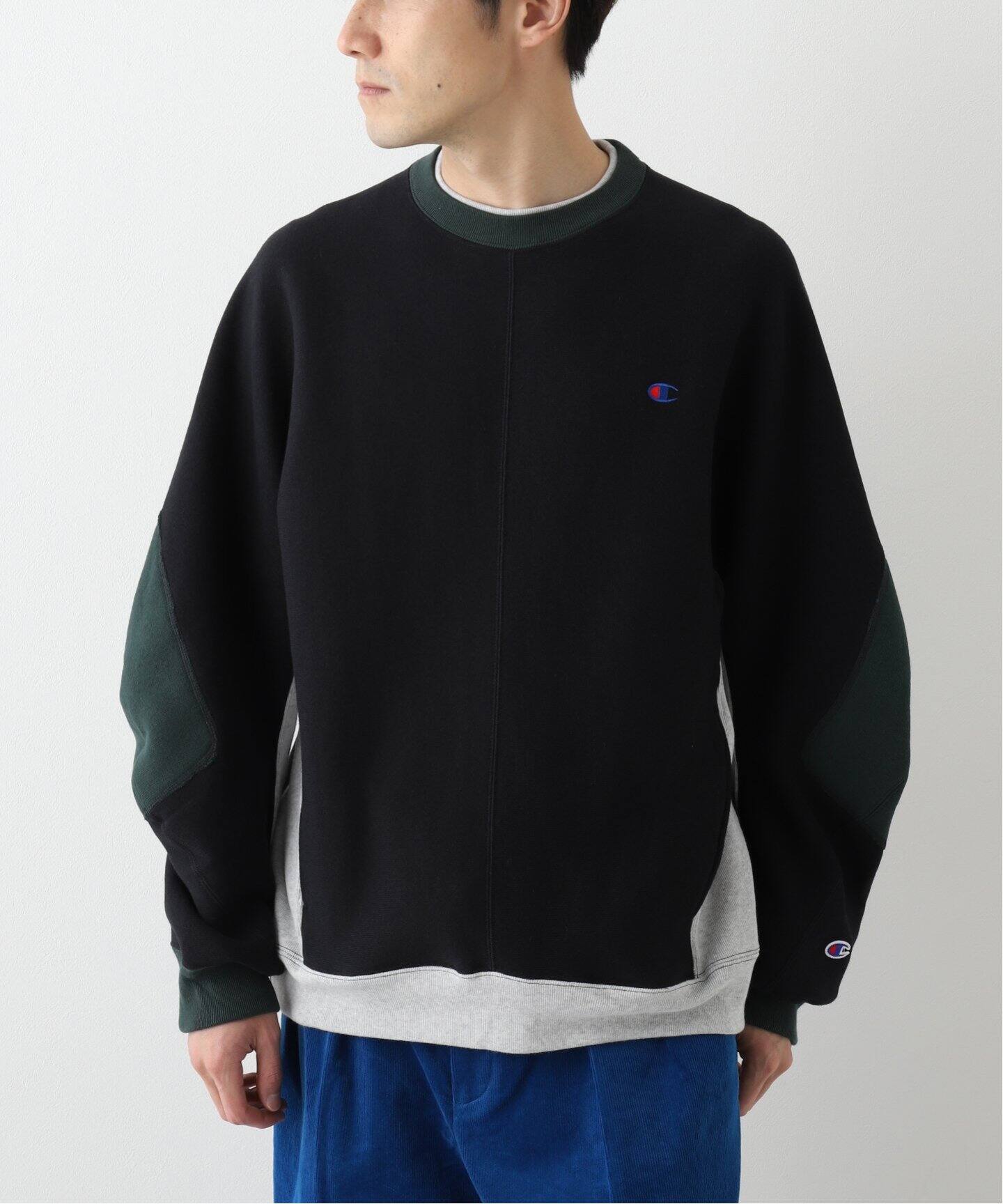 N.HOOLYWOOD × Champion】 NEW WEAVE クルーネックスウェットシャツ 